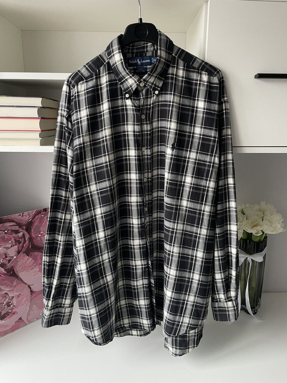 Polo Ralph Lauren × Ralph Lauren × Vintage Polo Ralph Lauren 80’s Flannel Shirt Button Up Y2K VERY RARE Size US XL / EU 56 / 4 - 4 Thumbnail