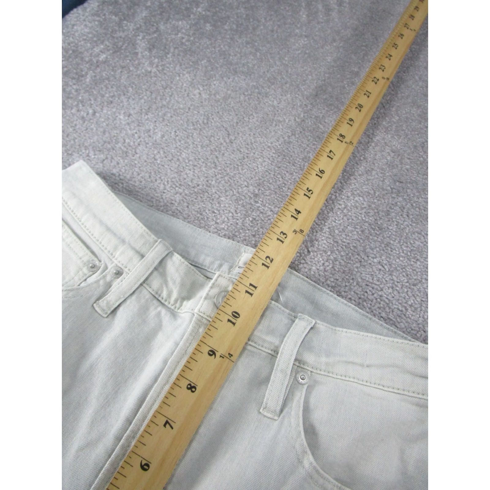 J.Crew VINTAGE J.Crew Women's Jeans Straight High Rise 30 Blue Garment-Dyed Light Wash 90s Size 30" / US 8 / IT 44 - 7 Thumbnail