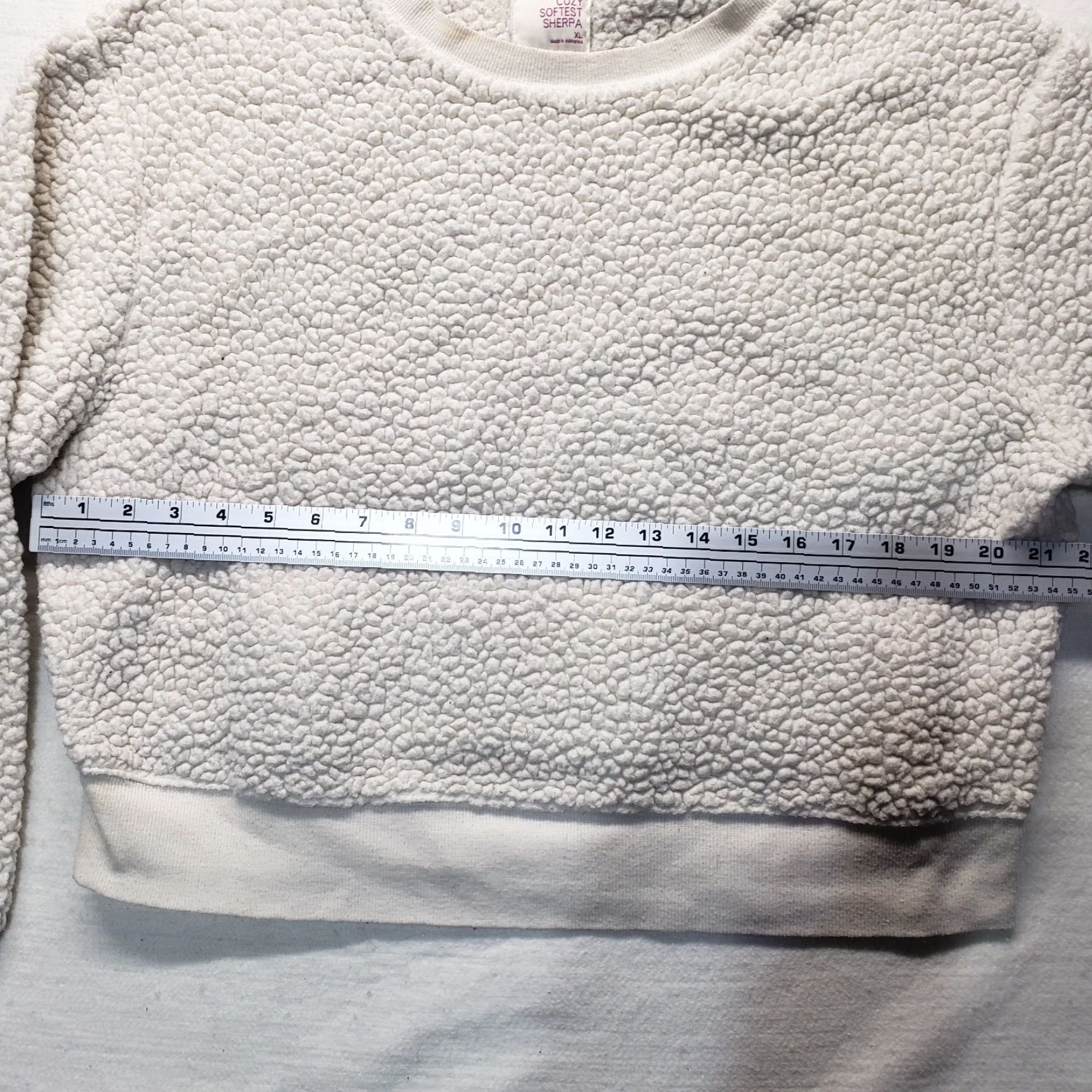 Vintage So Cozy Softest Sherpa Pullover Sweater XL White Womens N/A Size XL / US 12-14 / IT 48-50 - 3 Thumbnail