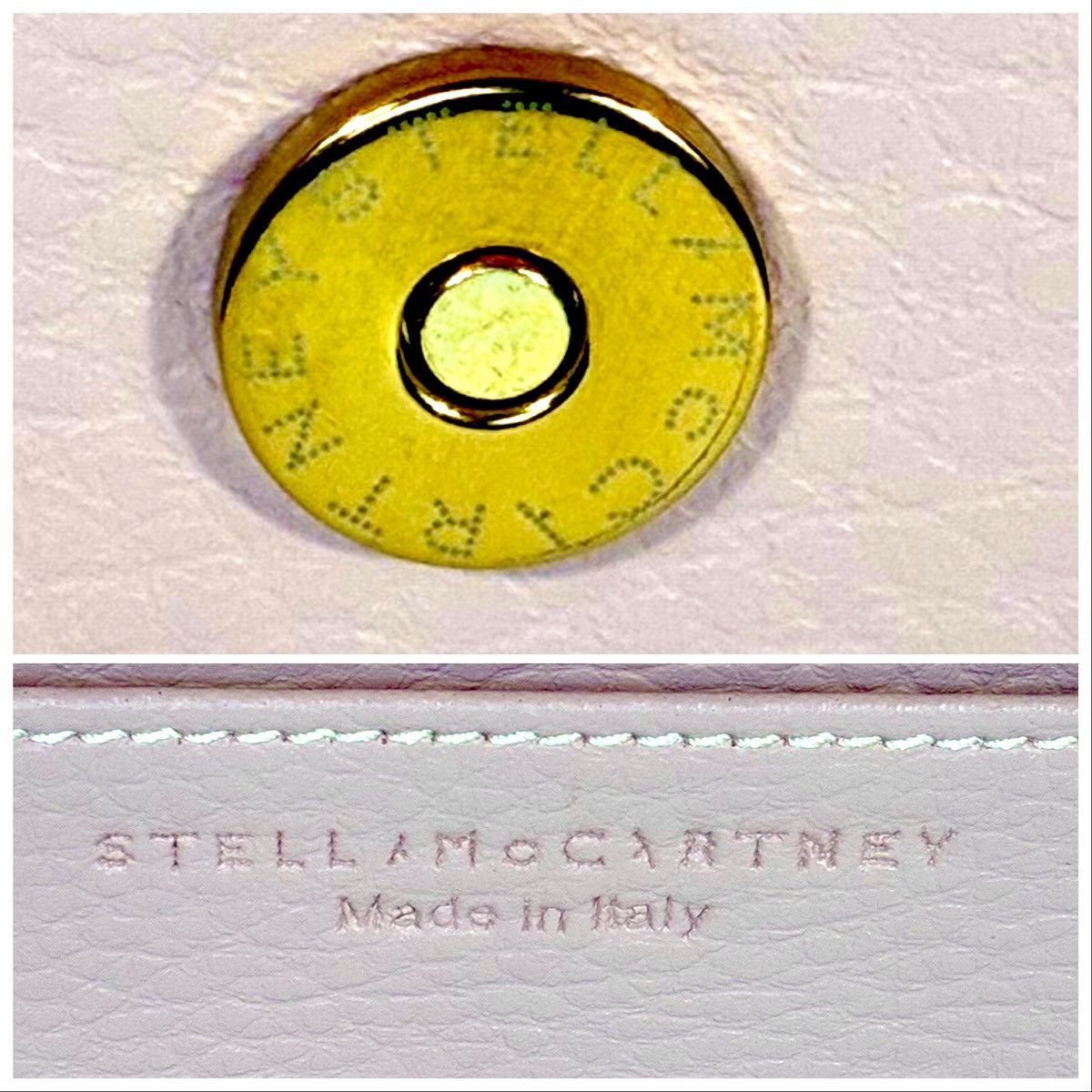 Stella McCartney Stella McCartney Mini Logo Faux Leather Crossbody Pale Mauve Size ONE SIZE - 10 Thumbnail