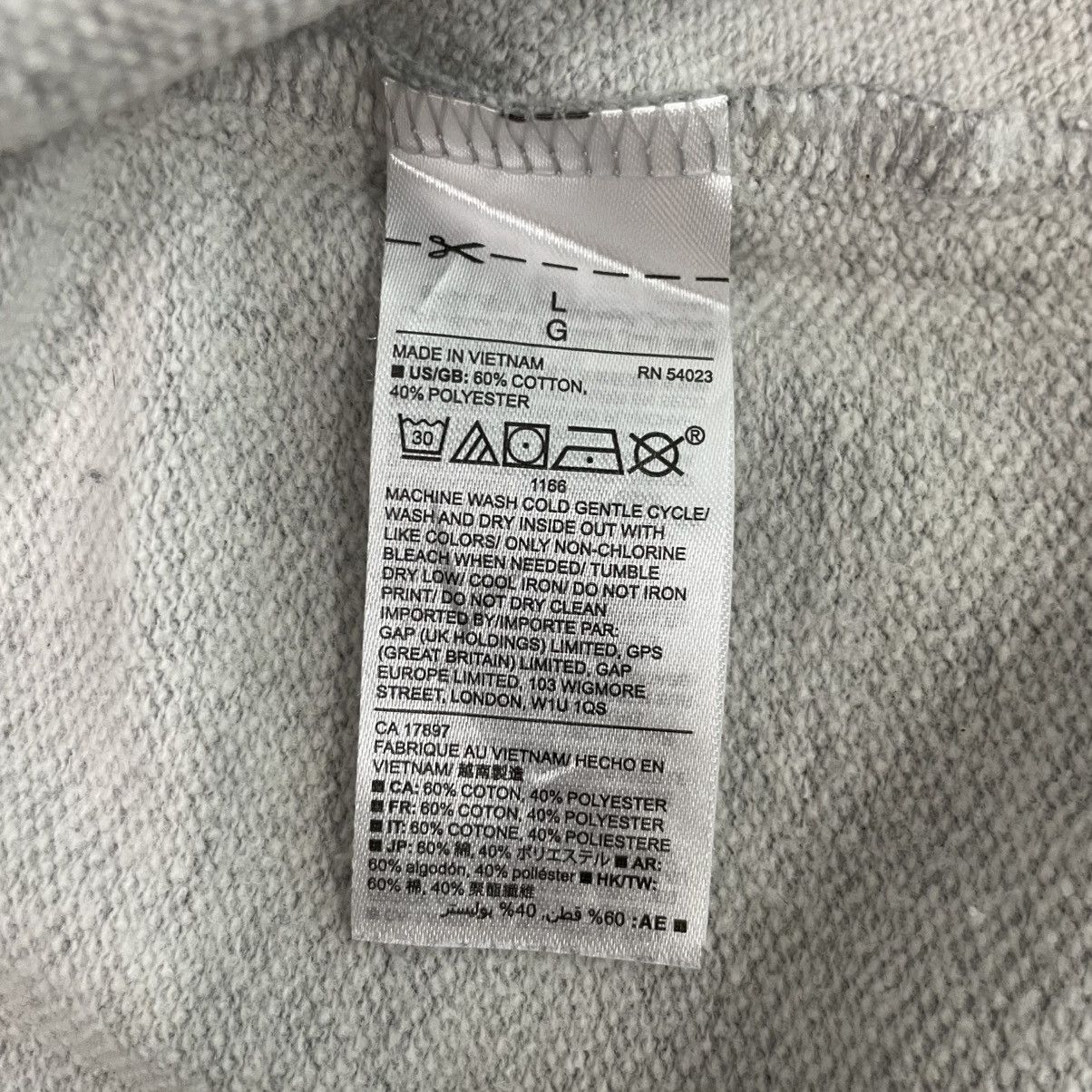 Designer × Vintage vintage Hoodie/sweater gap small logo gray blue white two Size US L / EU 52-54 / 3 - 9 Thumbnail
