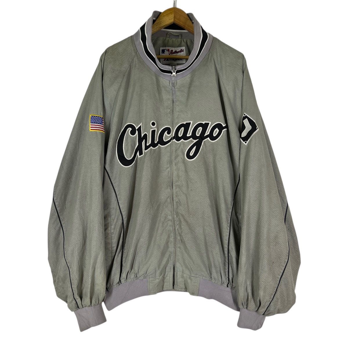Majestic 🔥 Majestic Authentic Collection Chicago Sox Bomber Jacket Size US XXL / EU 58 / 5 - 1 Thumbnail