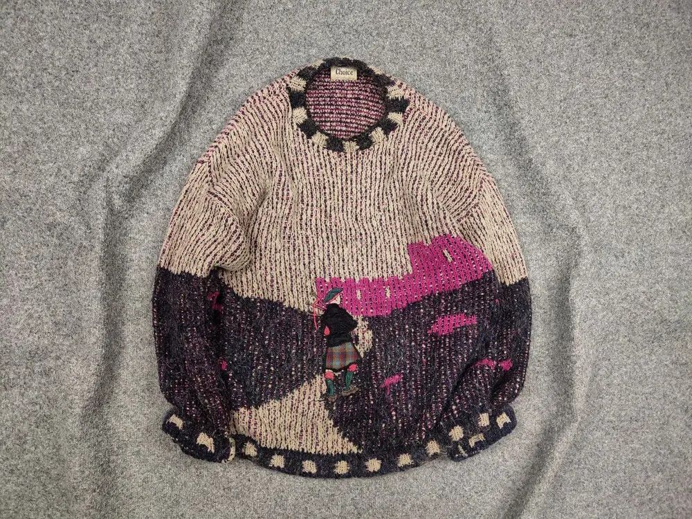 Other Vintage 90's Choice Knit Blend England Logo Acrylic Sweater Size US L / EU 52-54 / 3 - 1 Thumbnail