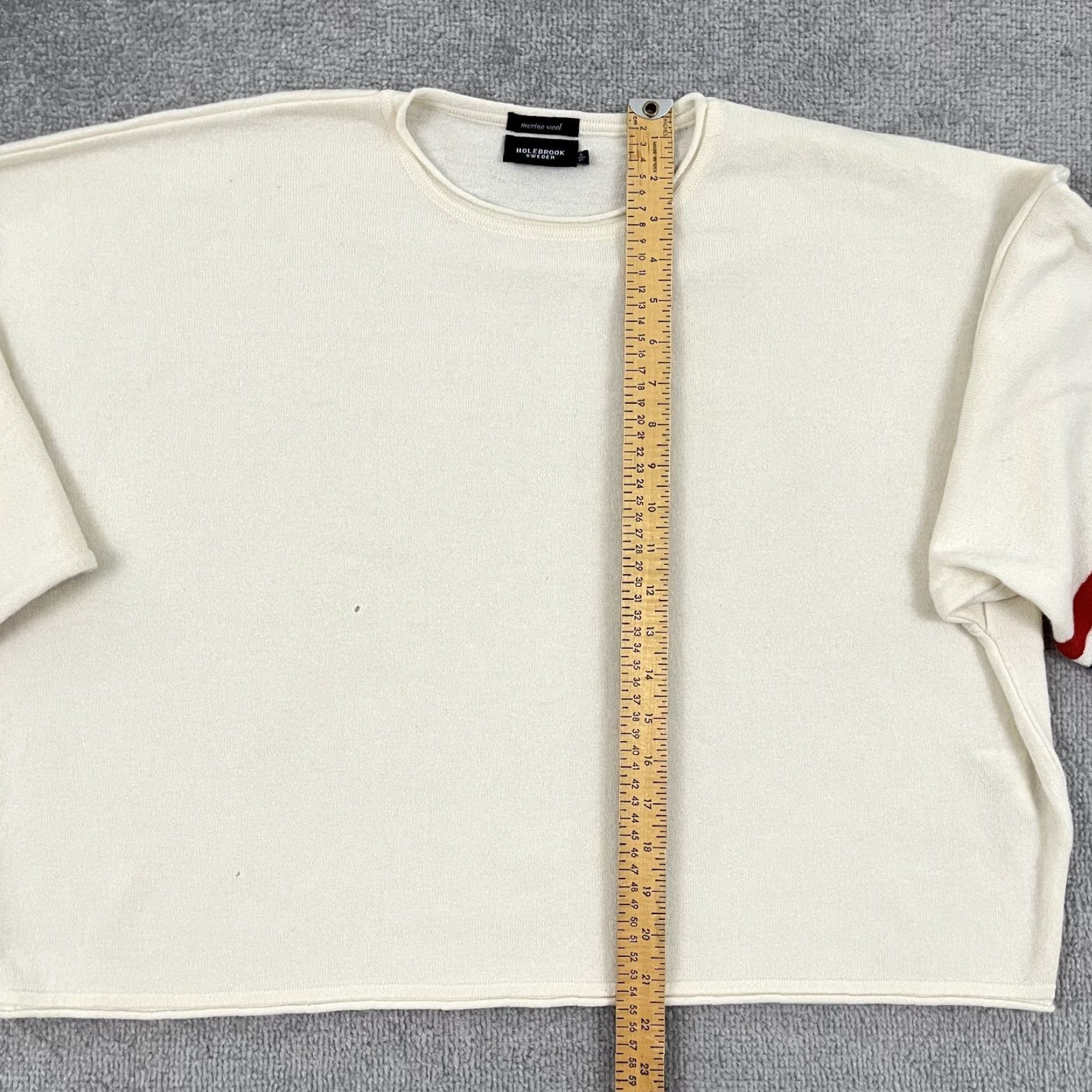 Vintage HOLEBROOK SWEDEN Sweater Womens Small Ivory Merino Wool Pullover Relaxed Fit Lightweight Breathable 3/4 Sleeve Classic Size S / US 4 / IT 40 - 5 Thumbnail