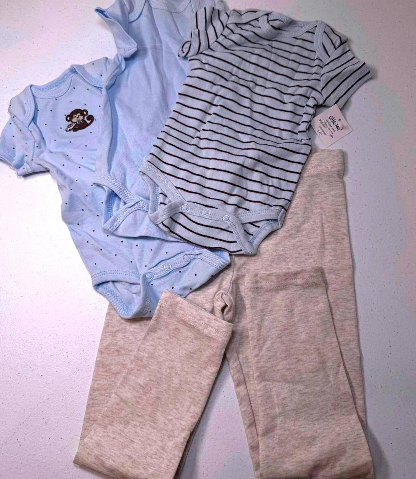 Designer Little Me Newborn 3-Piece Outfit Set Size ONE SIZE - 1 Thumbnail