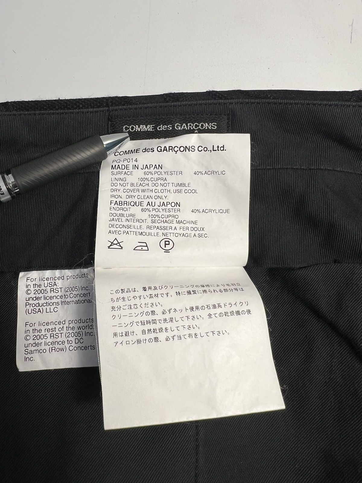 Comme des Garcons Comme Des Garçons Rolling Stones Formal Pant Size US 34 / EU 50 - 9 Thumbnail