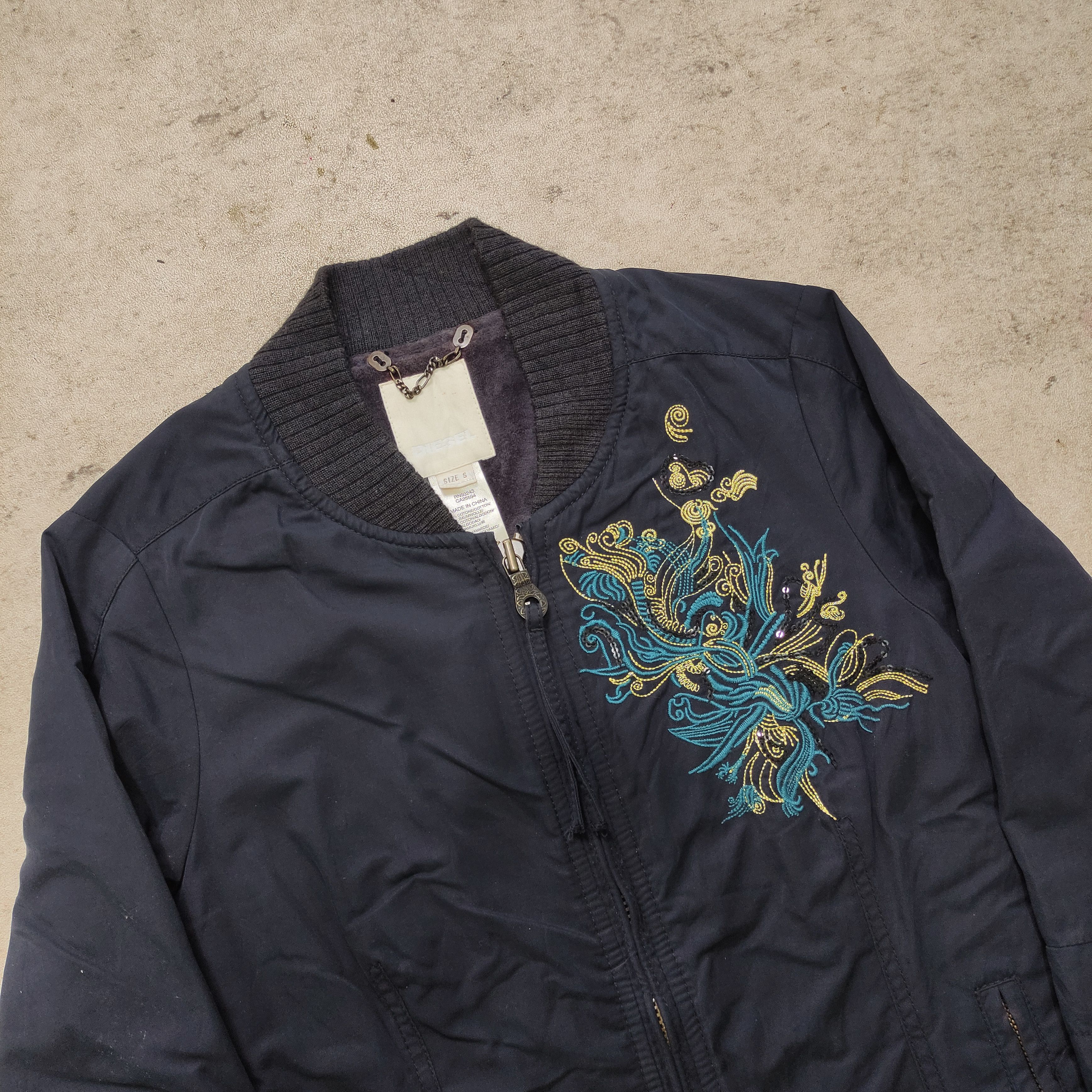 Diesel Diesel Y2K Jacket 2000s Embroidery Floral Size US S / EU 44-46 / 1 - 3 Thumbnail