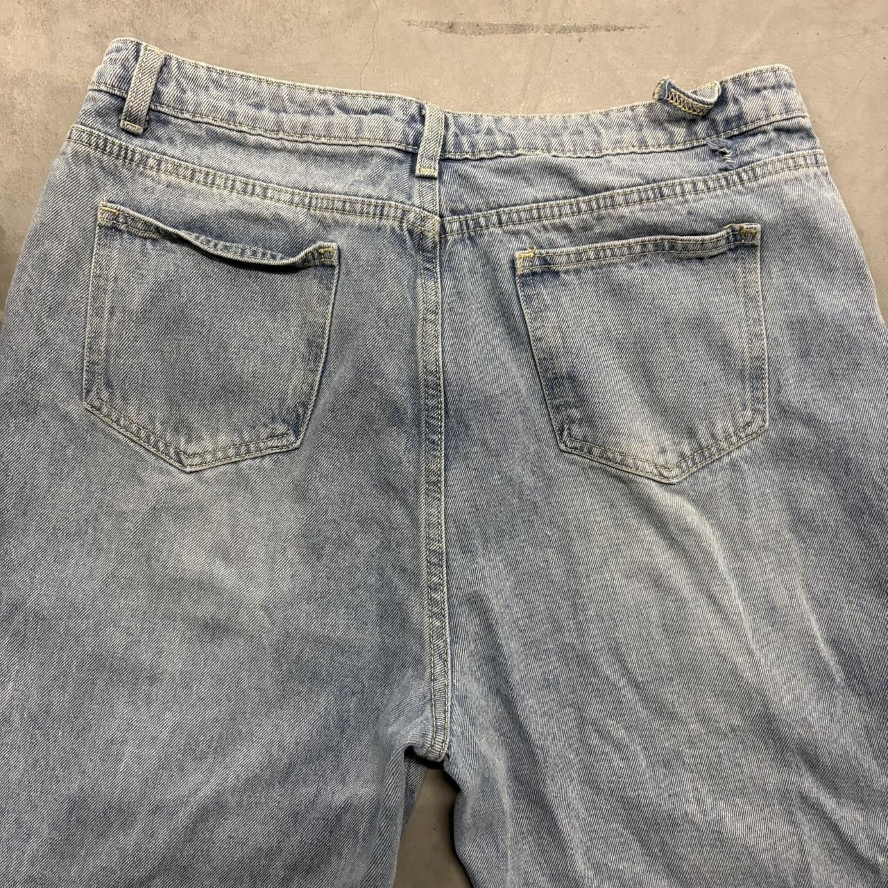 Vintage Crazy Vintage Y2K/2000s Super Baggy Wideleg Ripped Distressed Light Blue Wash Denim Jeans! Size US 32 / EU 48 - 6 Thumbnail
