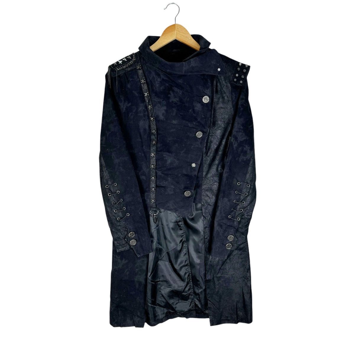 If Six Was Nine × Japanese Brand ☀️PUNKRAVE GOTH PUNK SKULL BUTTON JACKET Size XL / US 12-14 / IT 48-50 - 2 Thumbnail