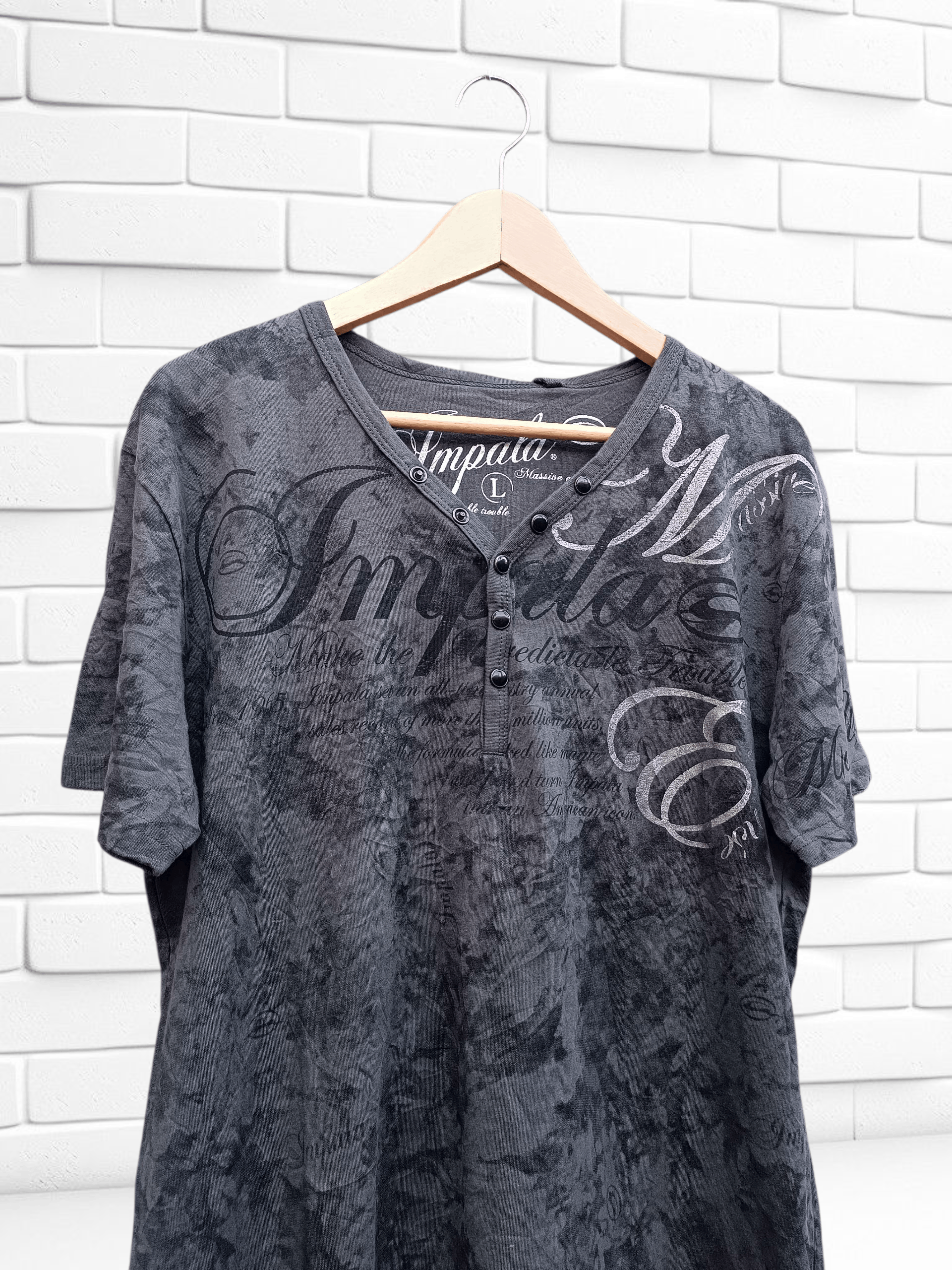 Vintage Vintage Impala Poem Seditionaries Short Sleeve T-shirt Size US L / EU 52-54 / 3 - 3 Thumbnail