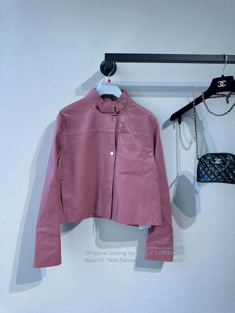 Hermes Hermes Leather Jacket Pink Smoke Size XS / US 0-2 / IT 36-38 - 1 Thumbnail