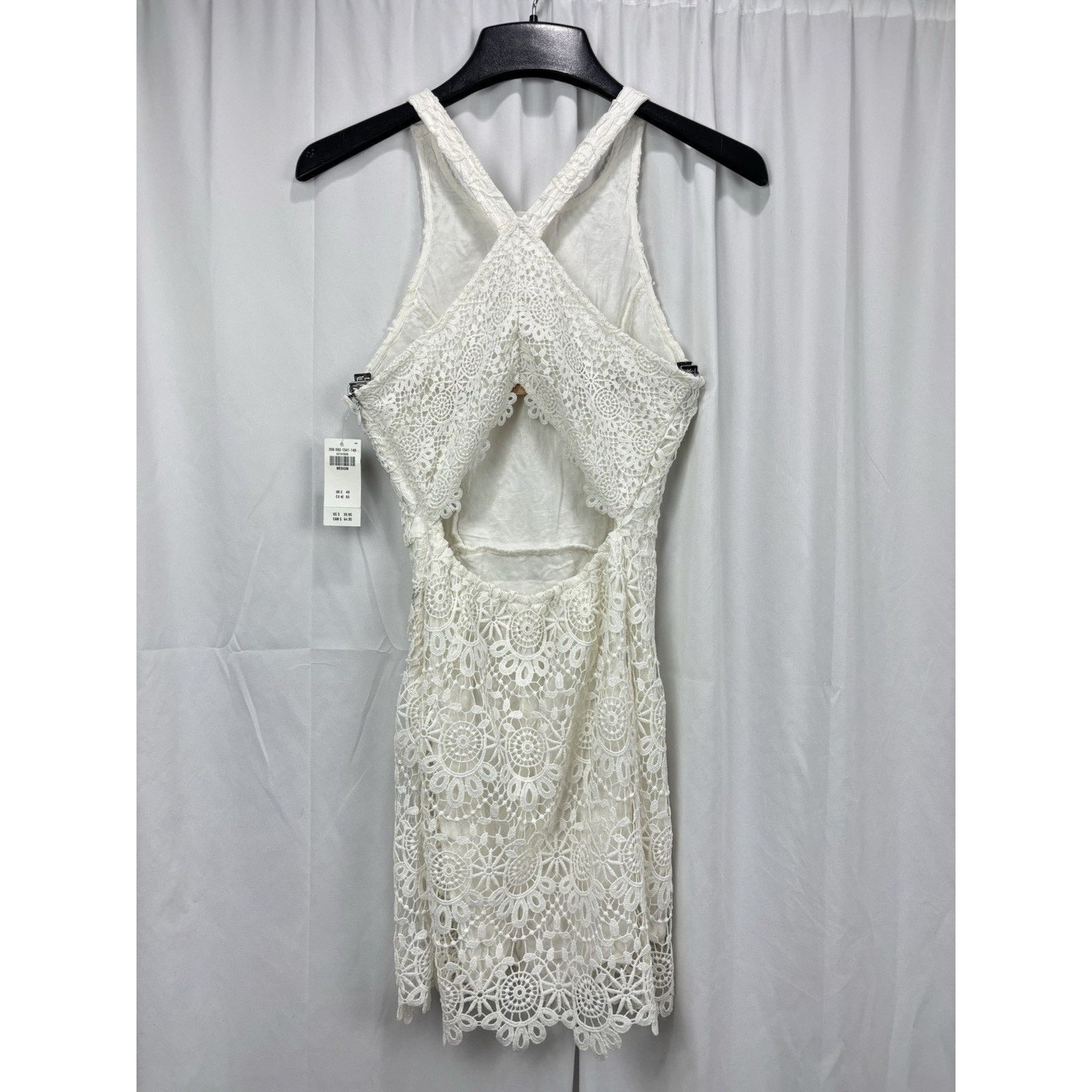 Hollister Ladies Hollister White Lace Scalloped Edge Mini Dress Size M Size M / US 6-8 / IT 42-44 - 2 Thumbnail