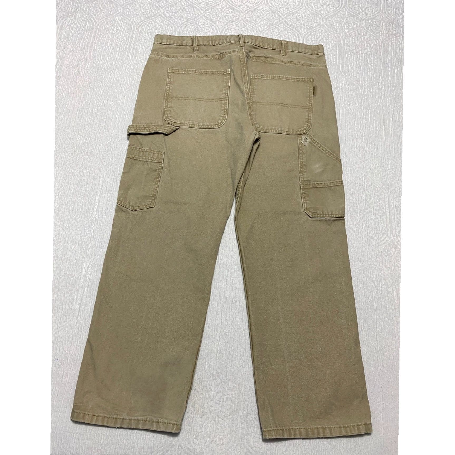 Vintage Wolverine Carpenter Work Pants Men's 38×30 Brown Canvas Size US 38 / EU 54 - 4 Thumbnail