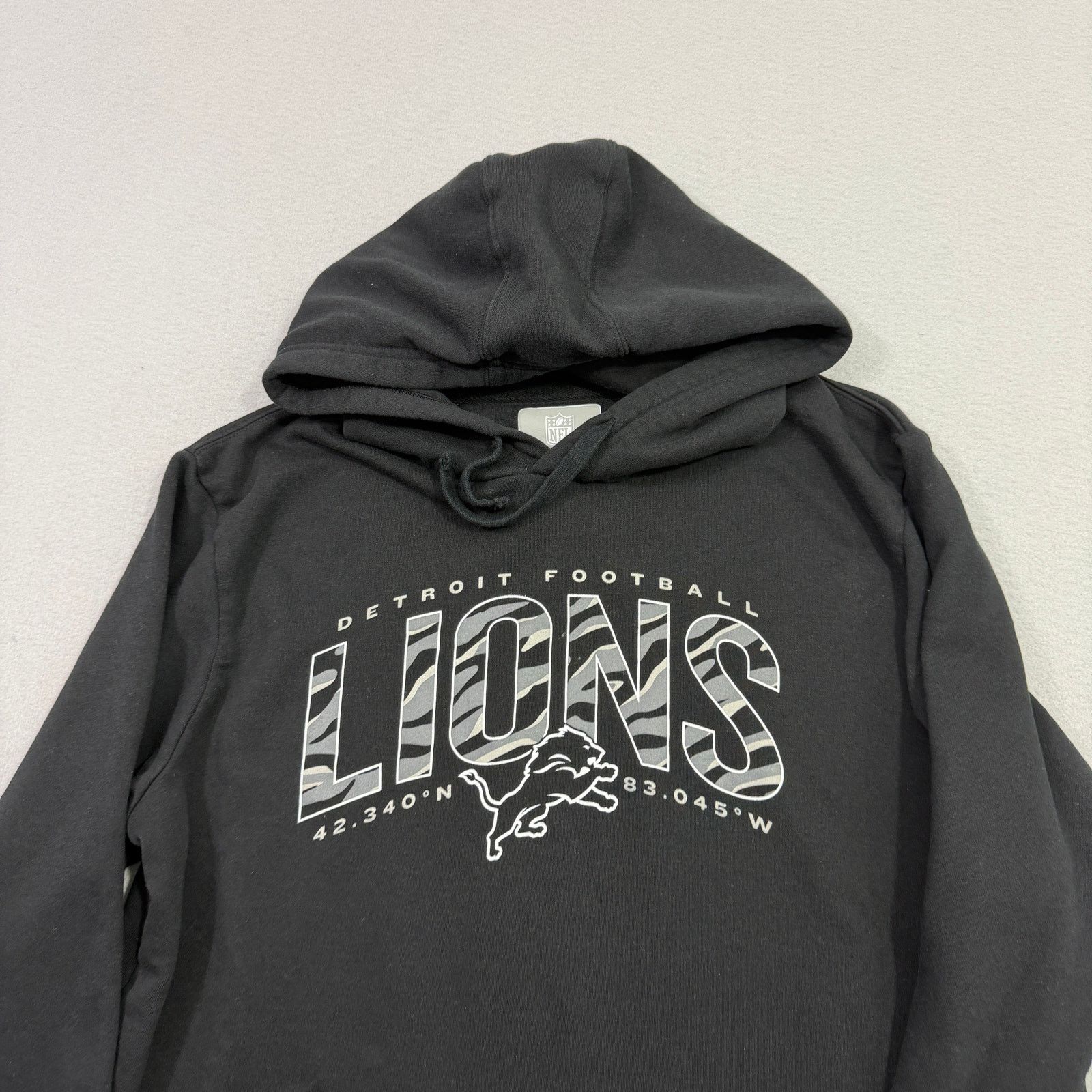 NFL Detroit Lions Hoodie Men's Extra Large Black Camo Pullover Size US XL / EU 56 / 4 - 2 Thumbnail