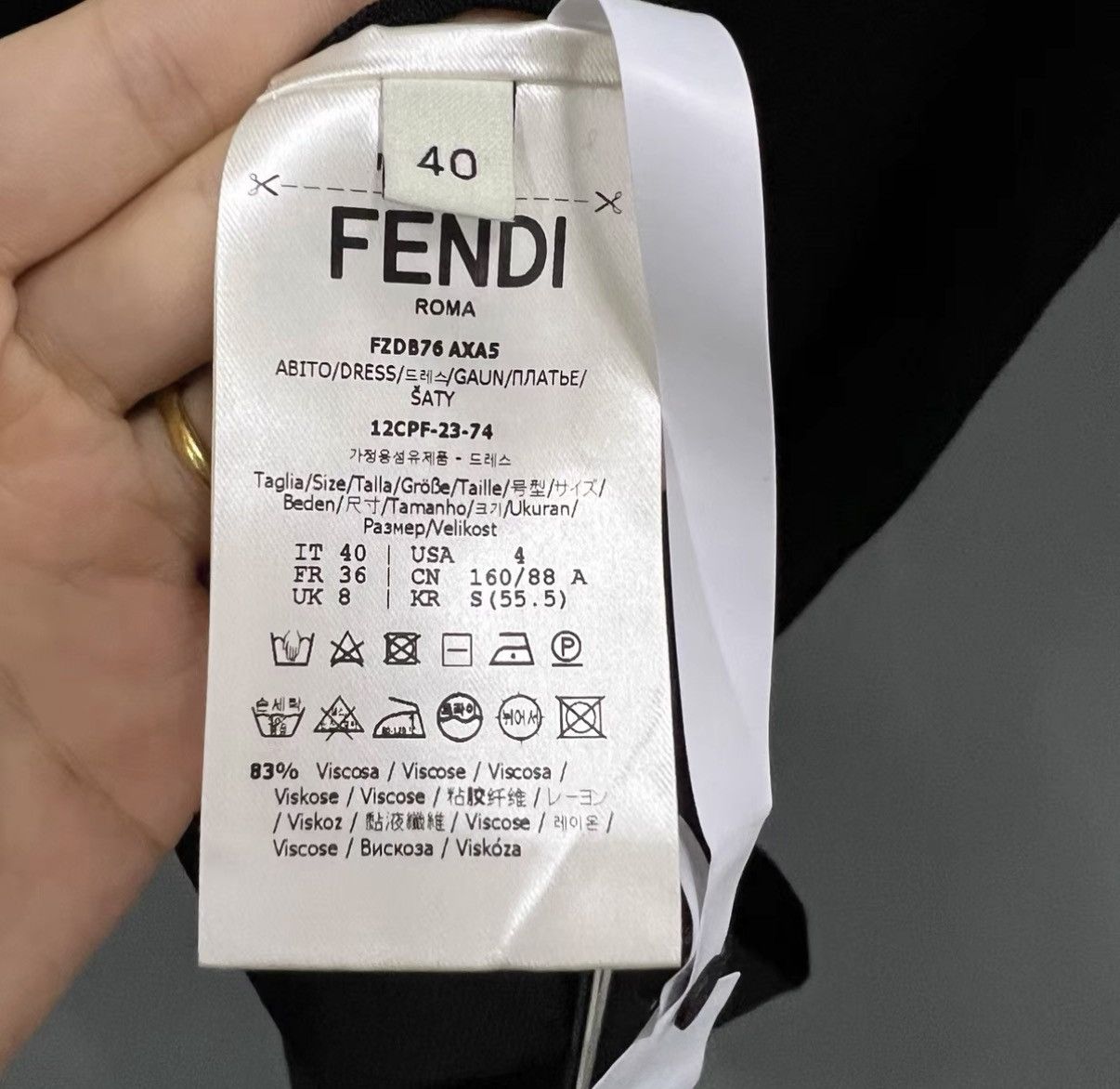Fendi Fendi Black Knitted Sleeveless Dress J41 Size S / US 4 / IT 40 - 5 Thumbnail