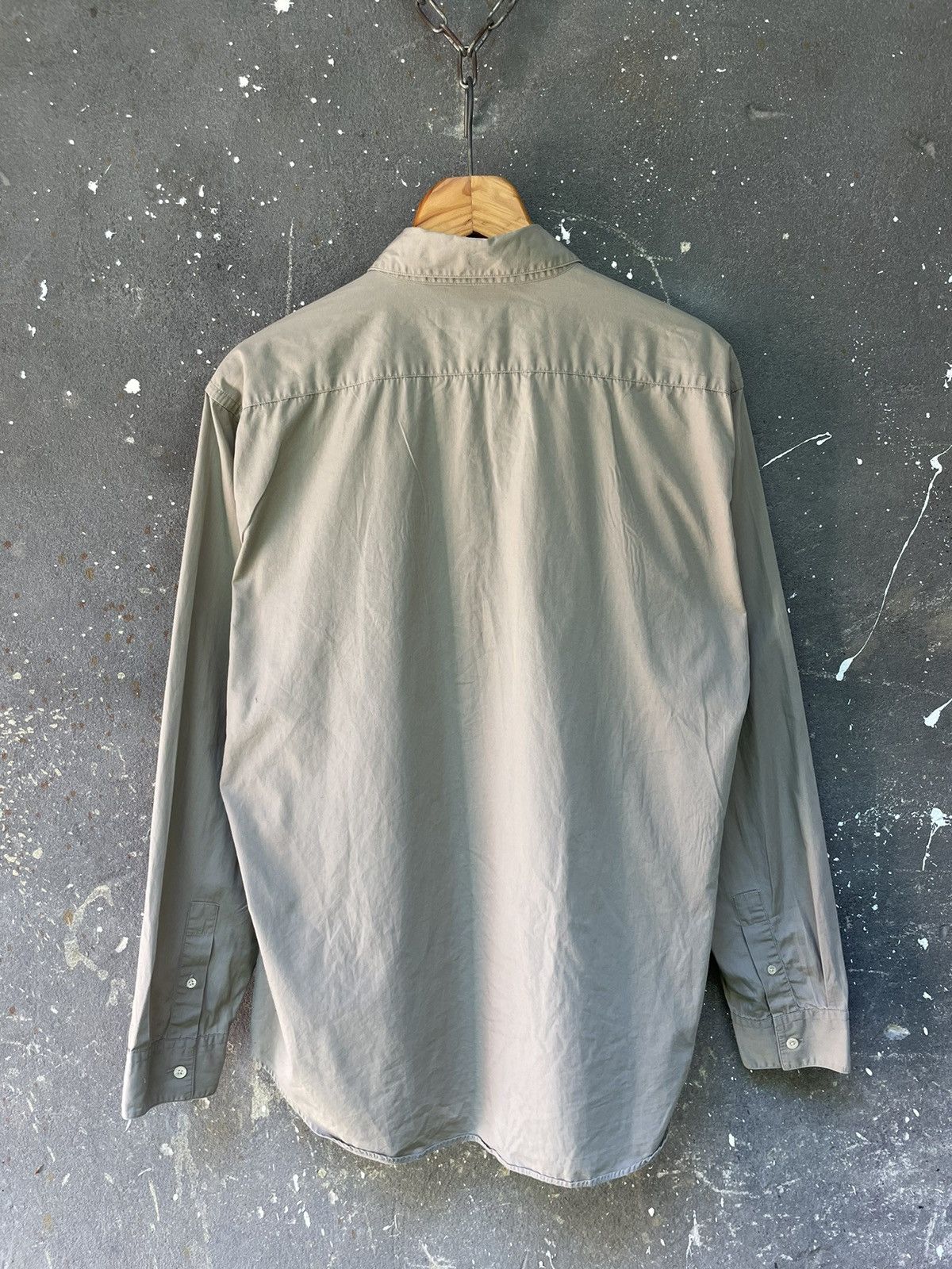 Saint Laurent Paris Saint Laurent Jeans Shirt Button Up Beige YVES RARE Size US XL / EU 56 / 4 - 5 Thumbnail