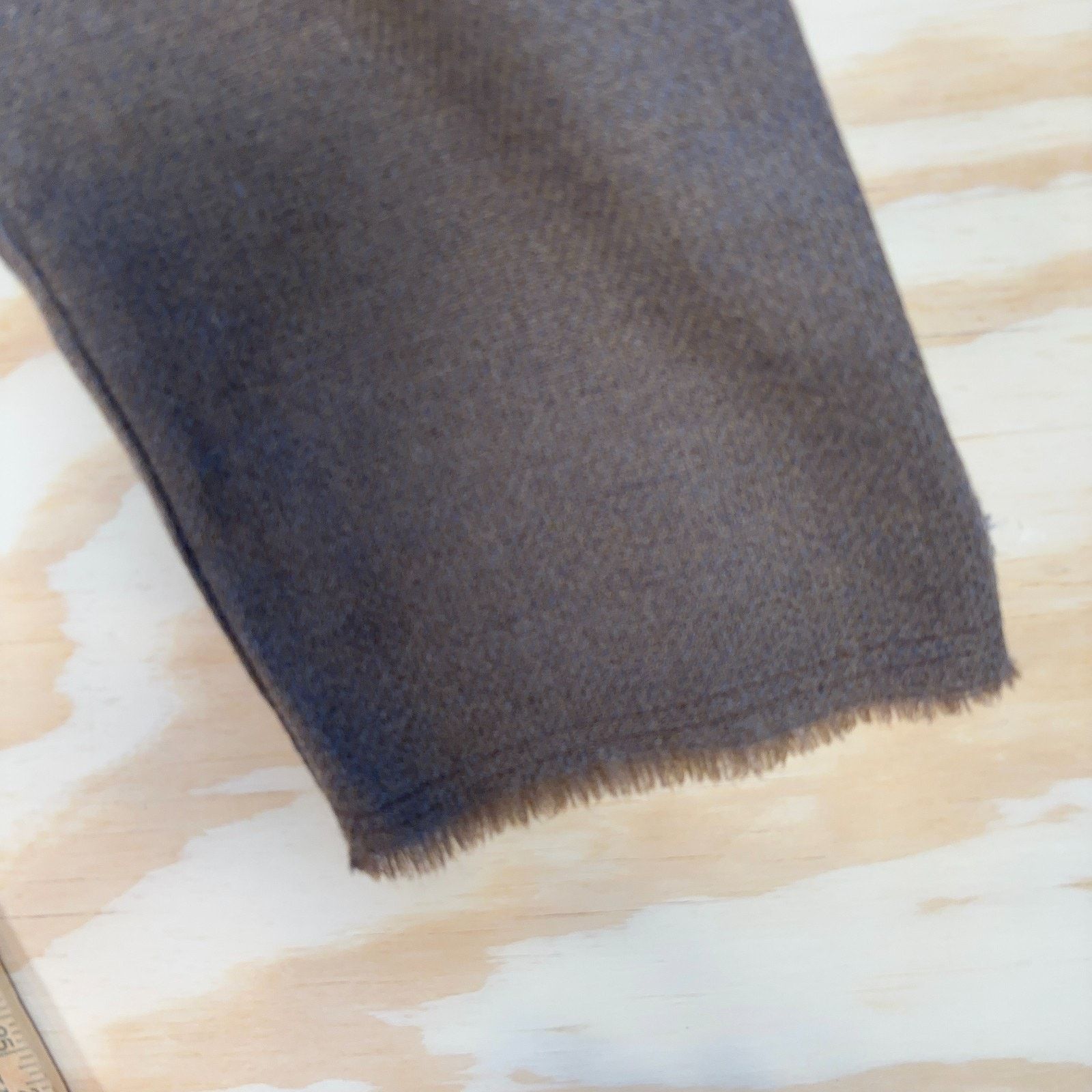 Other Rutzou Wool Fringe Pants Womens EU 40 Brown Tweed Cropped Size 30" / US 8 / IT 44 - 6 Thumbnail