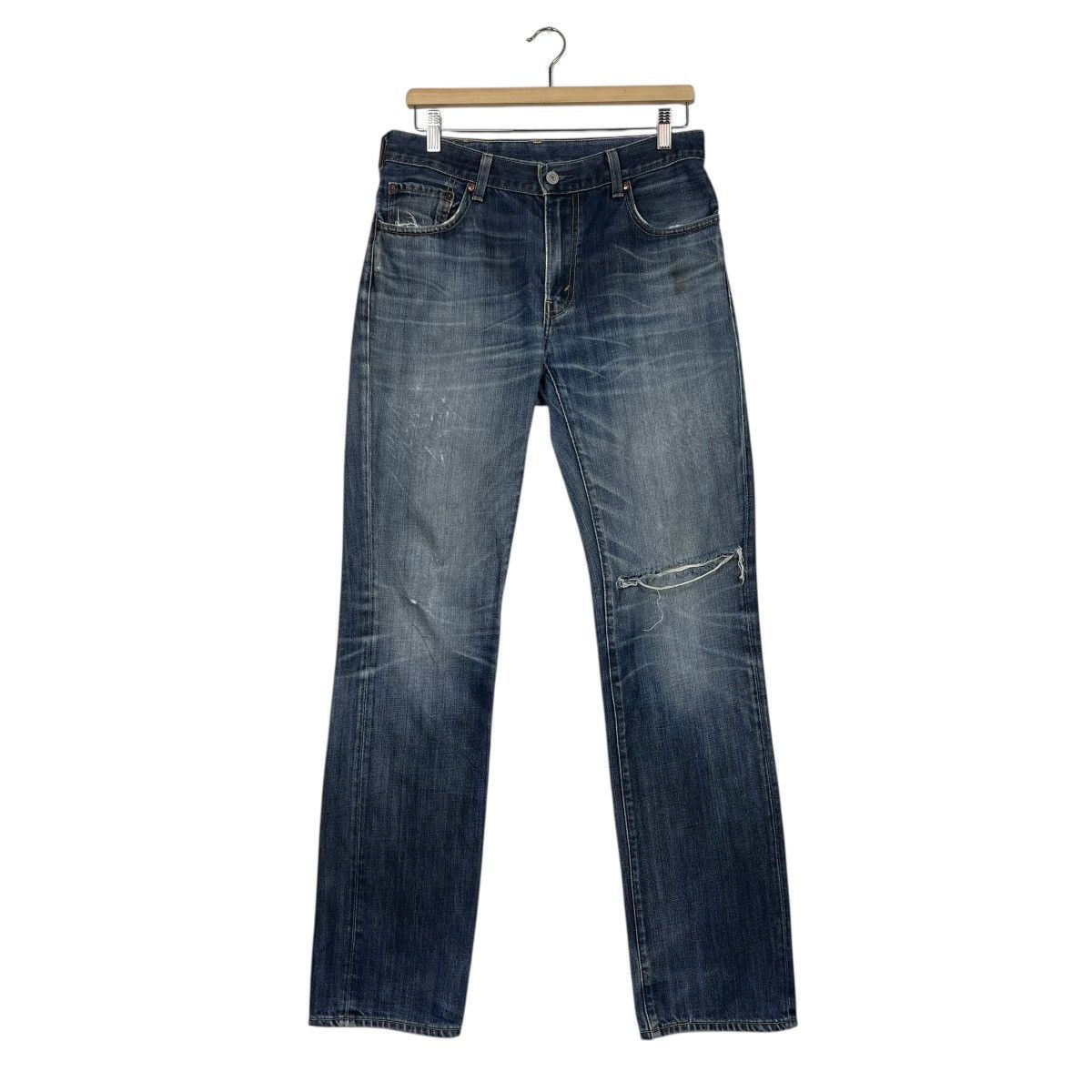 Levi's Vintage Y2k Levis Lot 505 Distressed Denim Jeans Size US 31 - 1 Thumbnail