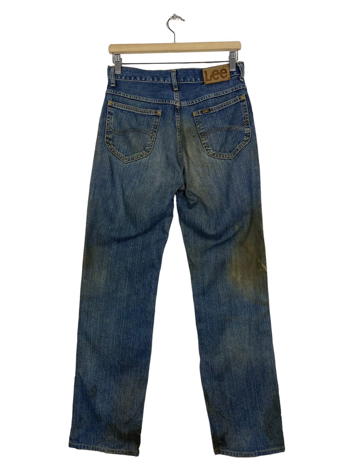 Lee Lee Rider Ripped Denim Zipper Fly Blue Jeans Size US 30 / EU 46 - 12 Thumbnail