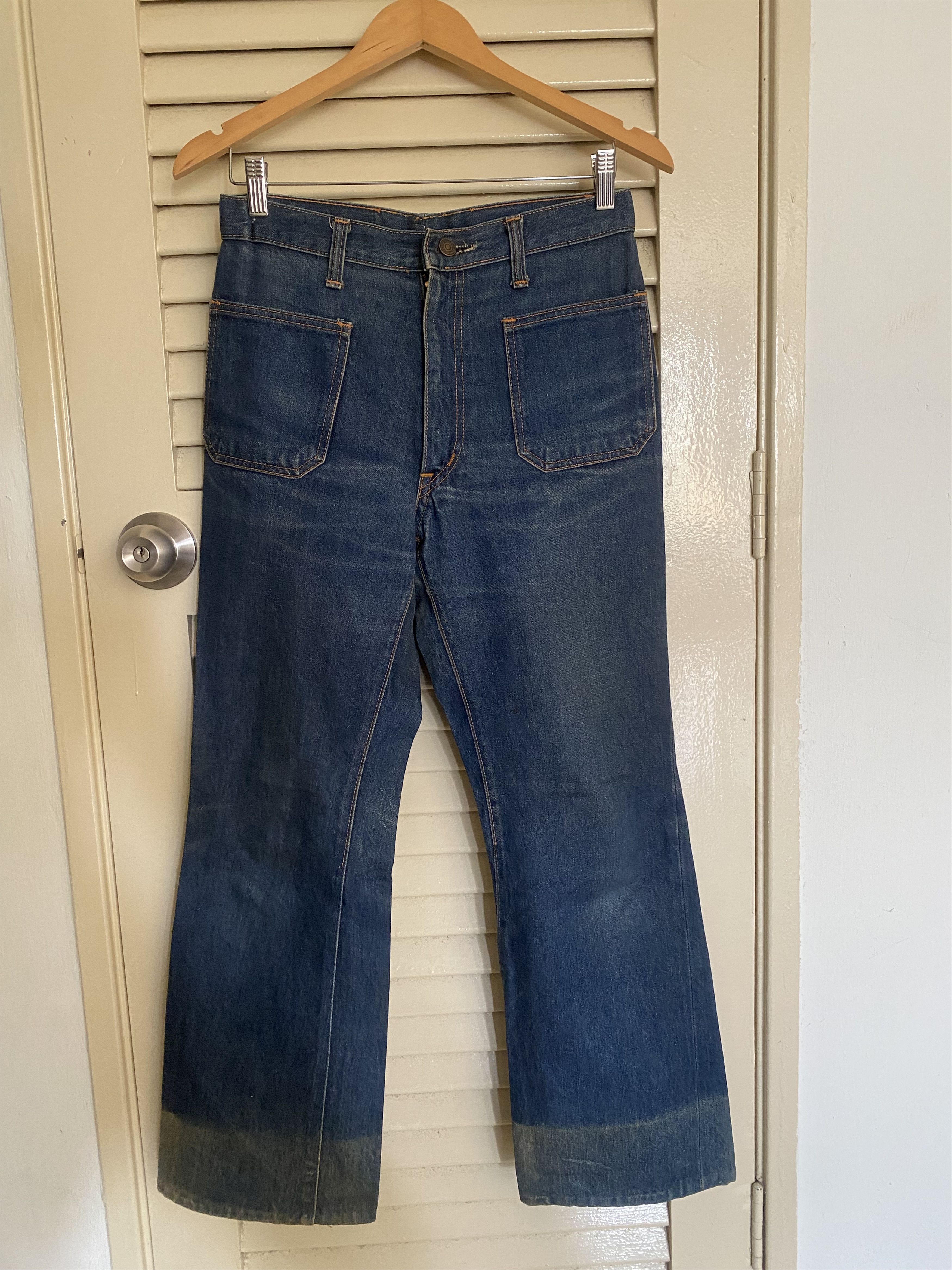 Edwin Vintage 70s Edwin Bell Bottom Flare Bush Jeans Size US 29 - 1 Thumbnail