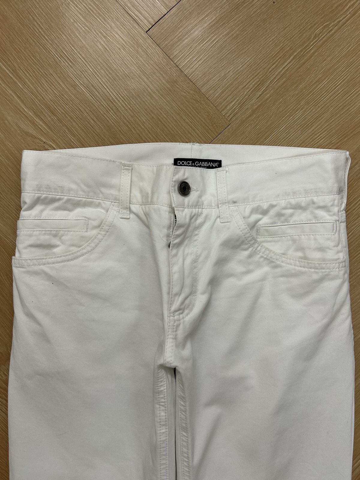 Dolce & Gabbana Dolce & Gabbana white jeans Size US 32 / EU 48 - 4 Thumbnail