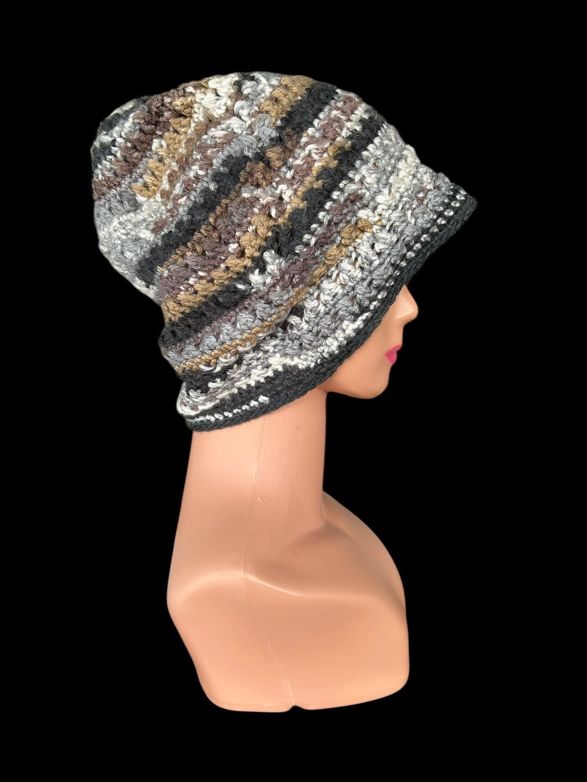 Japanese Brand × Kapital × Vintage Crochet Knitted Handmade Hats Size ONE SIZE - 3 Thumbnail