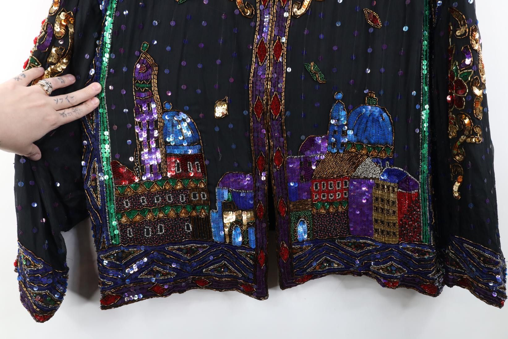 Vintage Vintage 80s 90s Together Arabian Nights Evening Jacket Glam Size 3XL / US 20-22 - 4 Thumbnail
