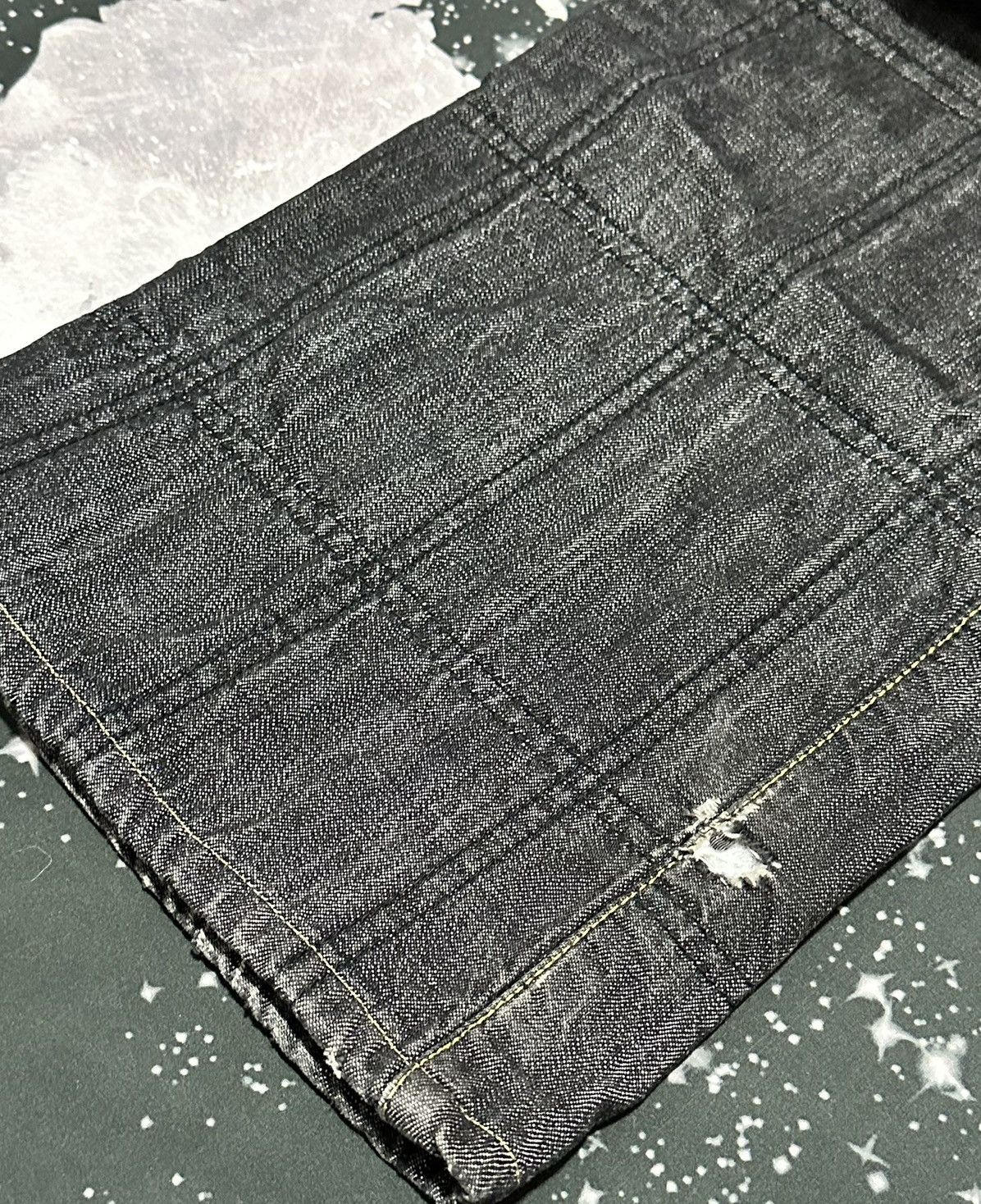 Sean John Sean John Mens Square Quilted Pattern Jeans Size US 32 / EU 48 - 4 Thumbnail