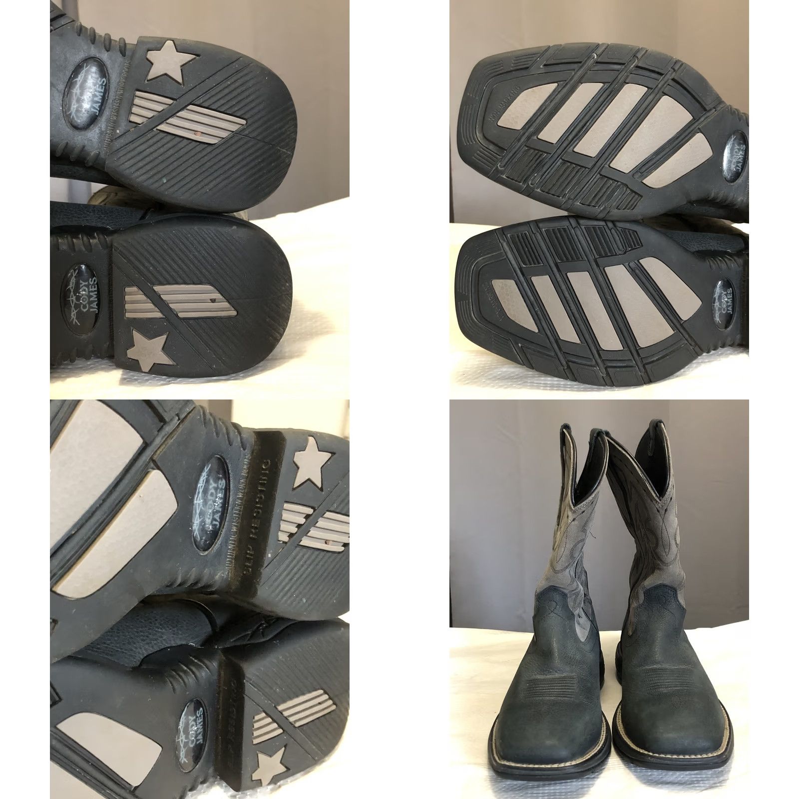 Cody James Cody James Men's Summit Lite Xero Gravity Performance Western Boots Size 9.5D, Black, Leather, Square Toe, Pull On, Boots, Mens Size US 10 / EU 43 - 9 Thumbnail