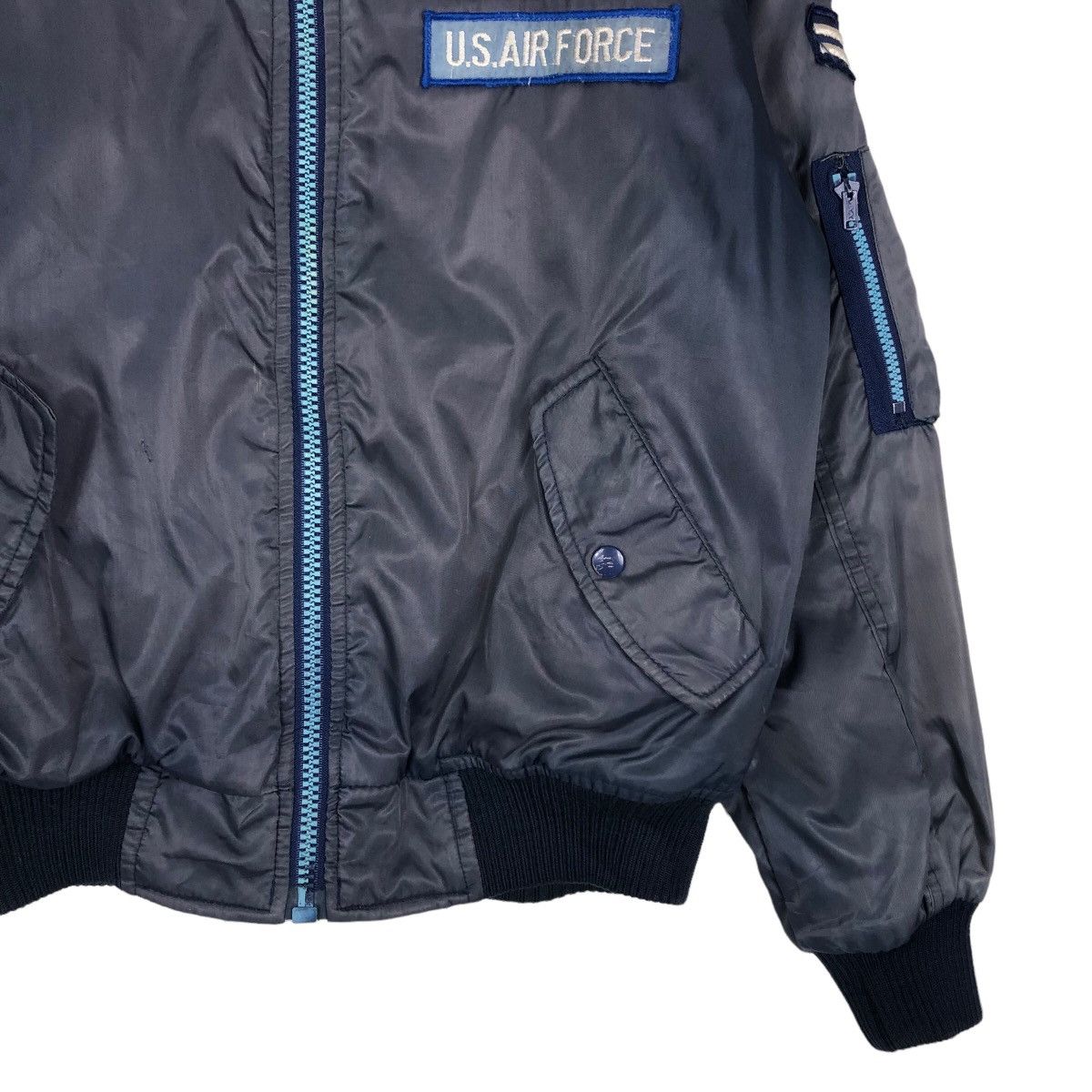 Japanese Brand 🔥Riot Riot Vintage Bomber Jacket Military Us Air Force Team Size US M / EU 48-50 / 2 - 5 Thumbnail