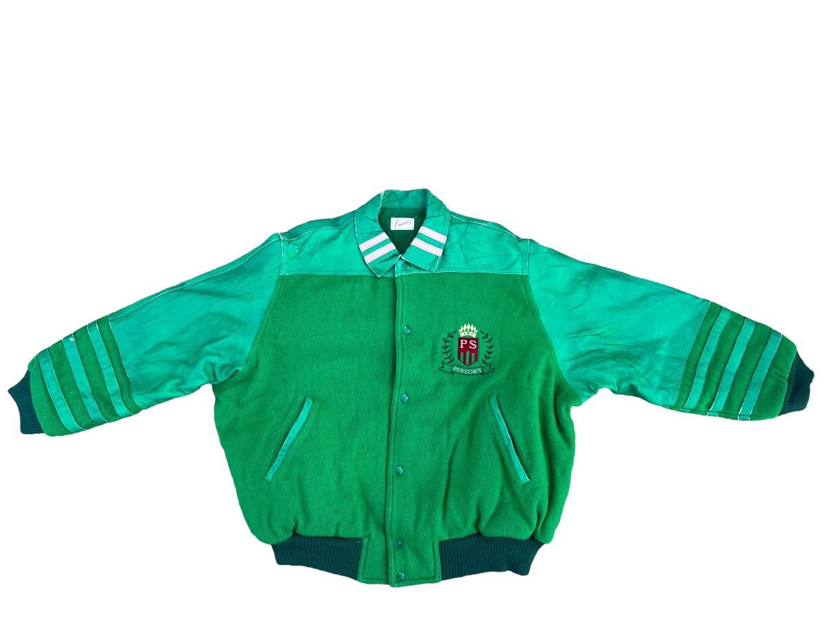 PERSON'S Vintage 90s Person’s Japan Spell Baggy Varsity Bomber Jacket Size US L / EU 52-54 / 3 - 2 Thumbnail