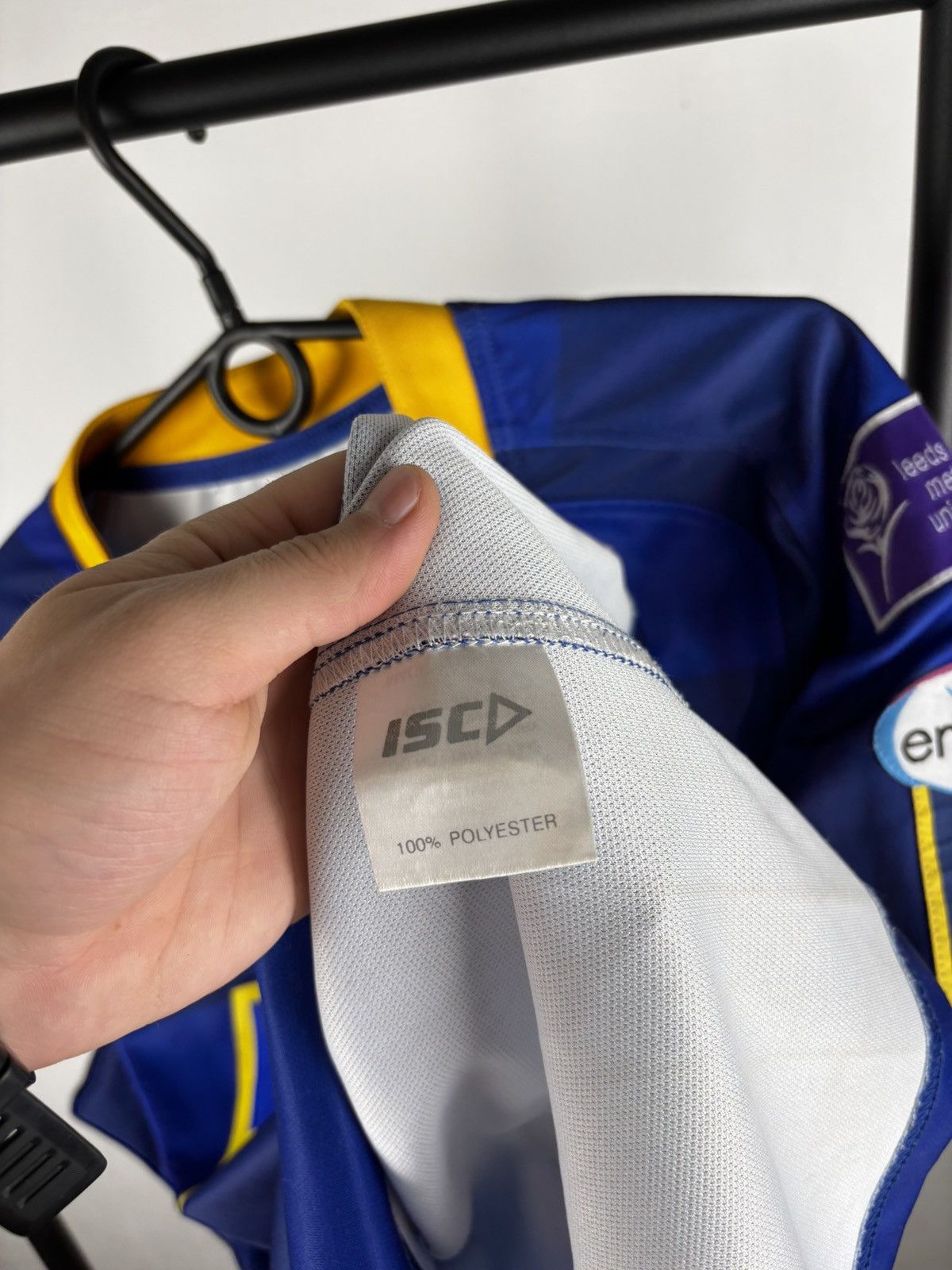 Vintage MINT ISC RUGBY LEAGUE LEEDS RHINOS 2011 HOME JERSEY SIZE L Size US L / EU 52-54 / 3 - 3 Thumbnail