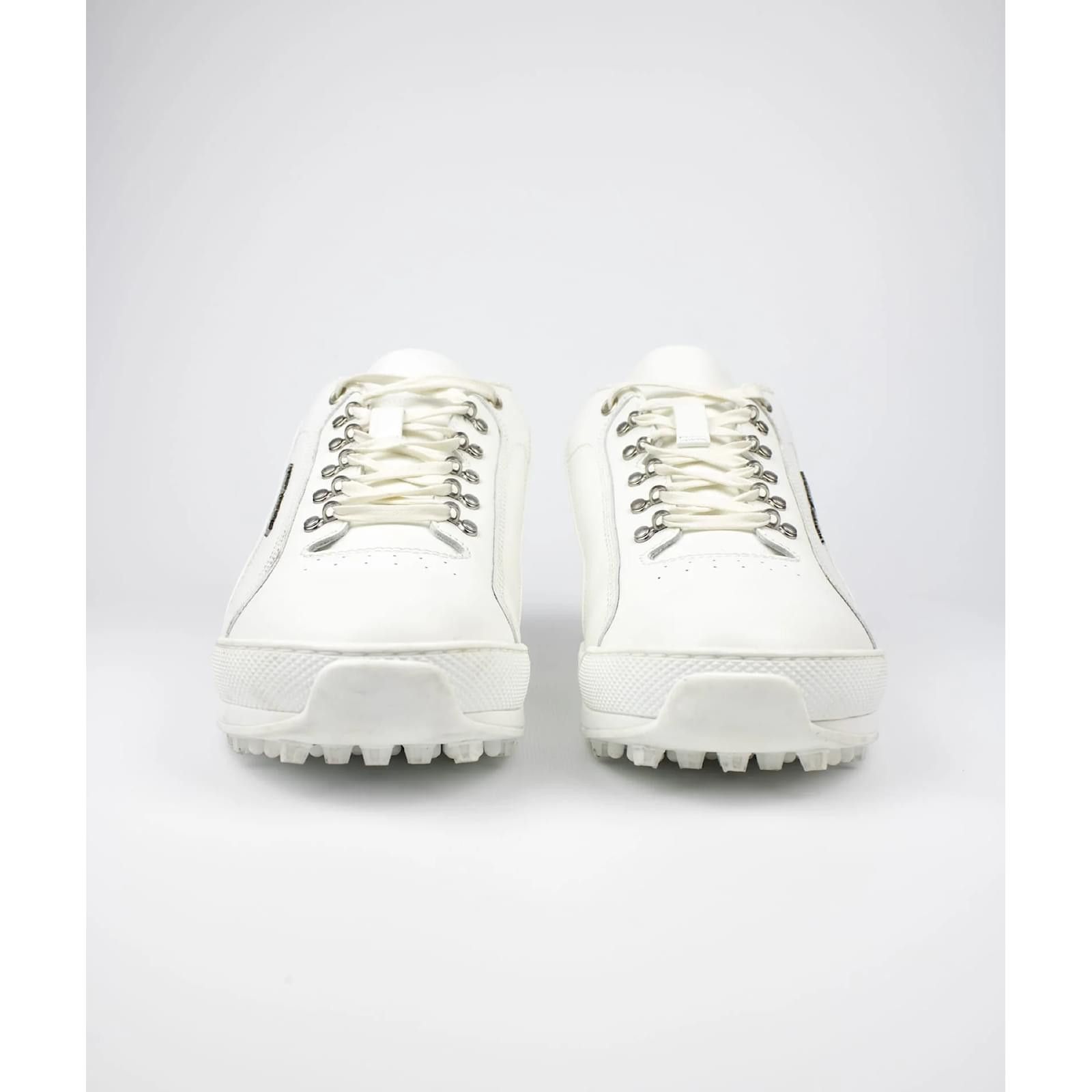 Saint Laurent Paris o1y0325 Logo Low-Top Sneakers in White Size US 7.5 / EU 40-41 - 3 Thumbnail