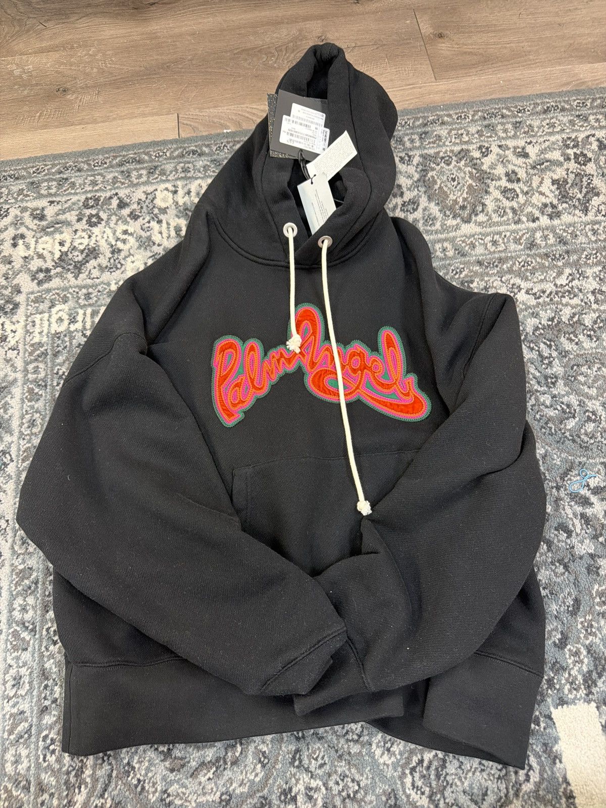 Palm Angels Palm angels script logo hoodie black Size US M / EU 48-50 / 2 - 1 Thumbnail