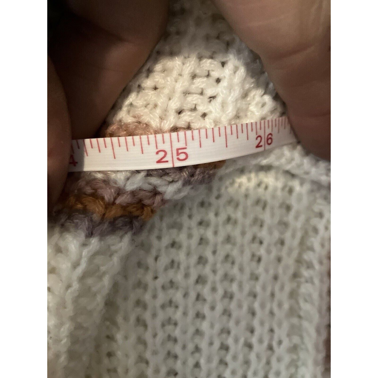 Other Polly Esther oversized cardigan sized medium white tan Size M / US 6-8 / IT 42-44 - 6 Thumbnail