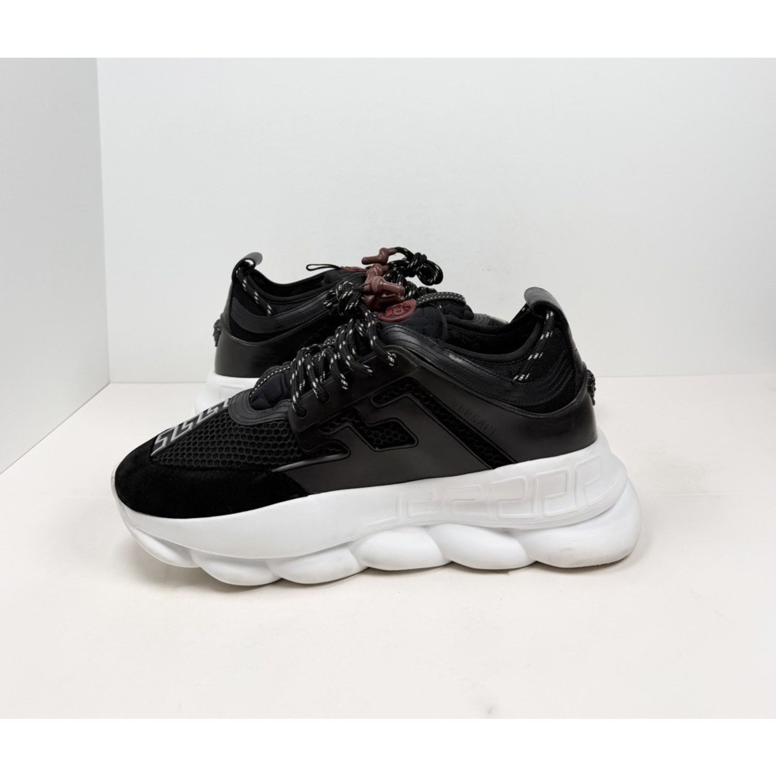 Versace Size 45EU/12US - Versace Chain Reaction Black White Size US 12 / EU 45 - 5 Thumbnail