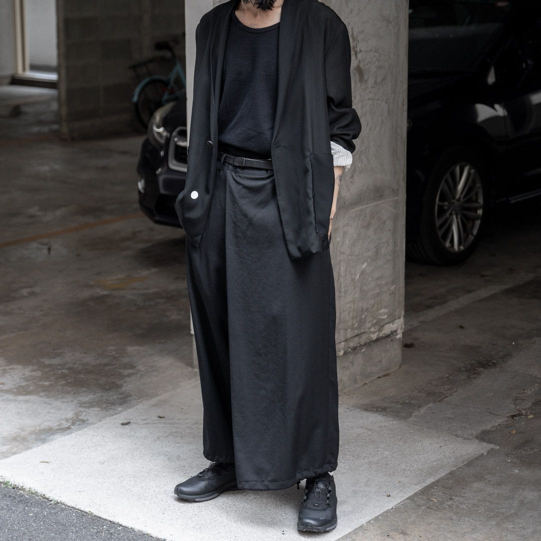 Yohji Yamamoto Yohji Yamamoto Pour Homme - W/GABARDINE Left Tuck Pant Size US 30 / EU 46 - 16 Thumbnail
