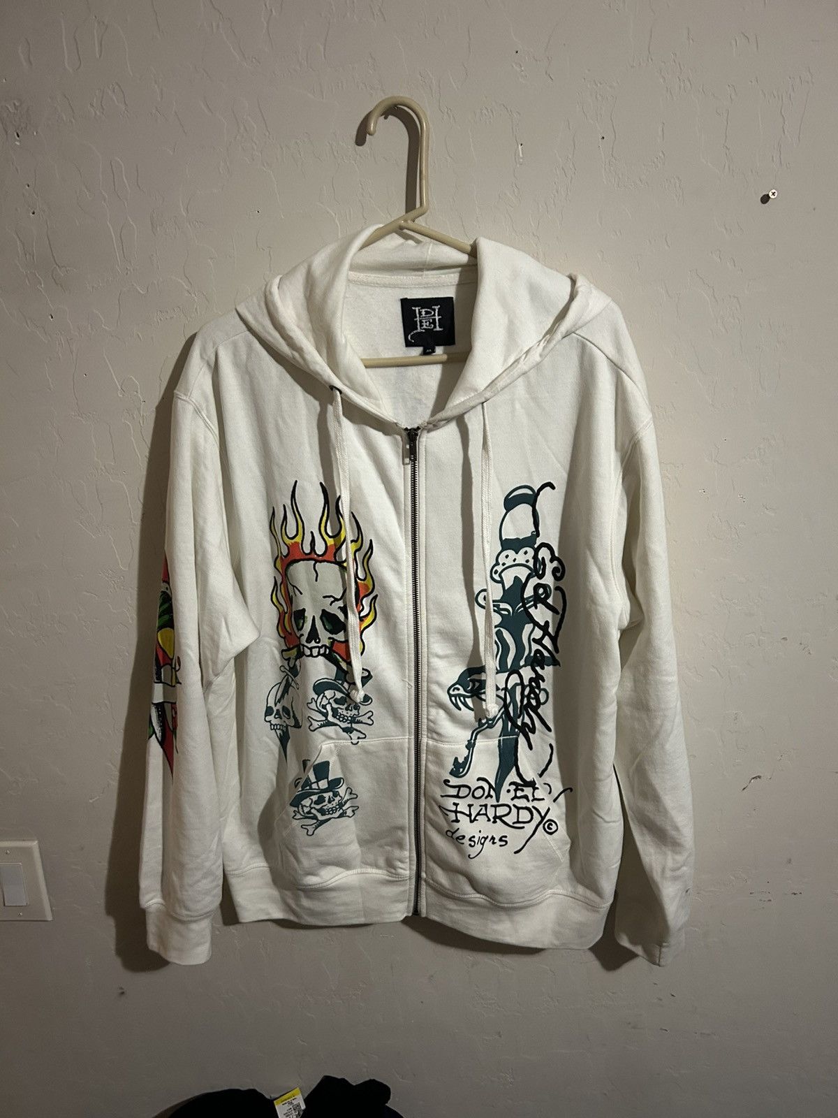 Ed Hardy Ed Hardy Y2K Zip Up Jacket Size XL Size US XL / EU 56 / 4 - 4 Thumbnail