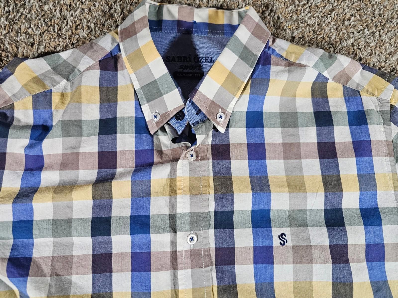 Other Sabri Özel Large Button Up Windowpane LS Shirt Size US L / EU 52-54 / 3 - 2 Thumbnail