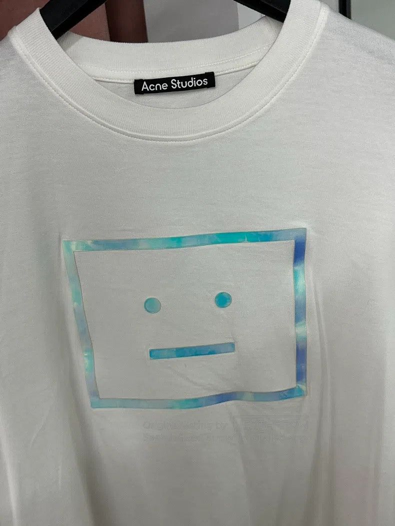 Acne Studios Acne Studios White laser smiley face T-shirt short-sleeve Size US XS / EU 42 / 0 - 2 Thumbnail