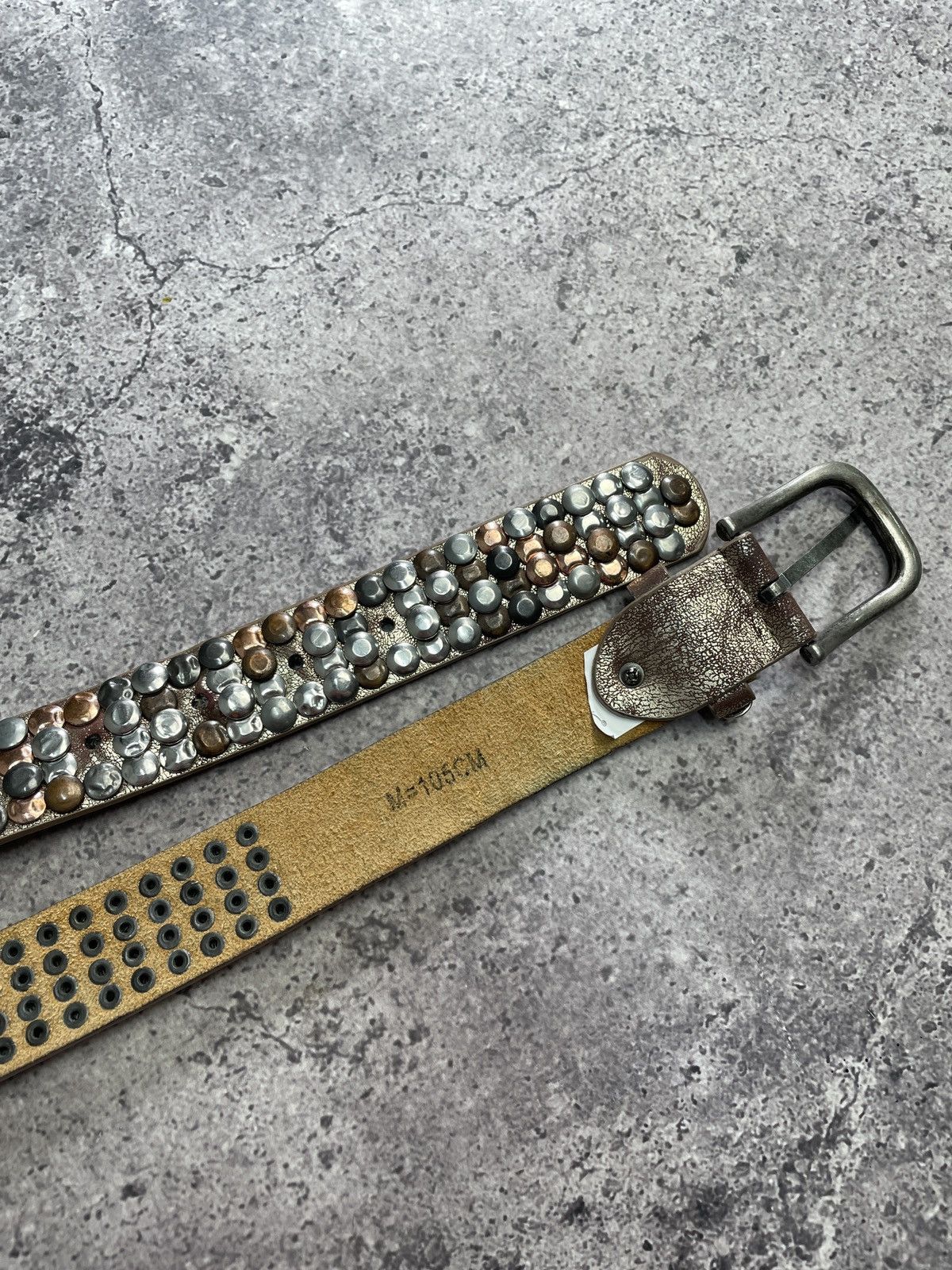 Hysteric Glamour Vintage Belt Y2K Rhinestones Punk Leather Belts size 34/36 Size 34 - 10 Thumbnail