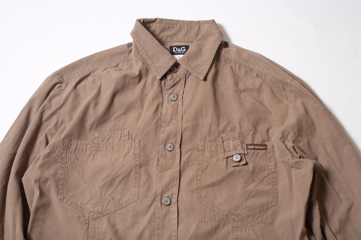 Dolce & Gabbana Dolce & Gabbana Military Shirt Size US L / EU 52-54 / 3 - 3 Thumbnail