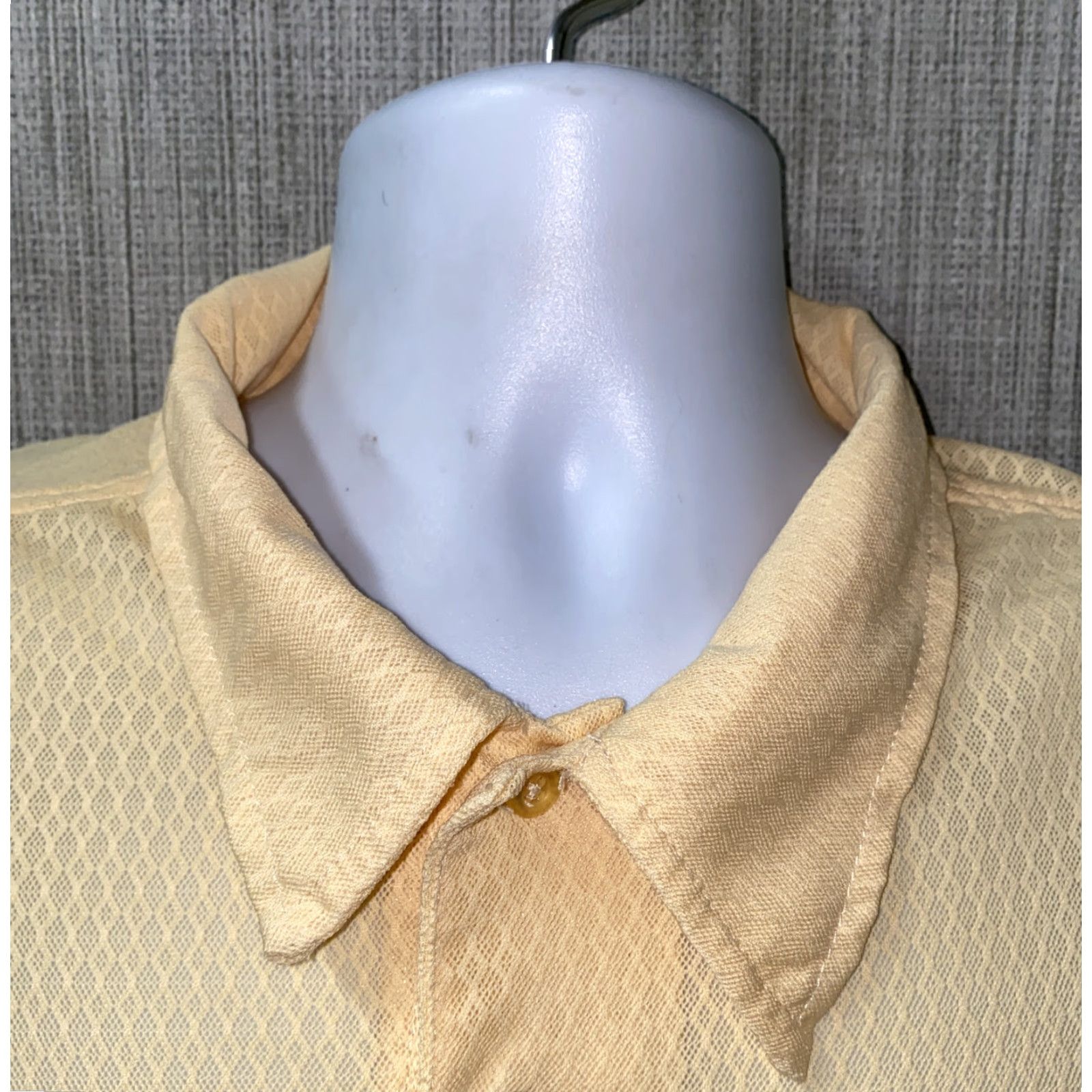 Haband VINTAGE Haband Mens Yellow Short Sleeve Golf Polo Shirt Size L Size US L / EU 52-54 / 3 - 3 Thumbnail