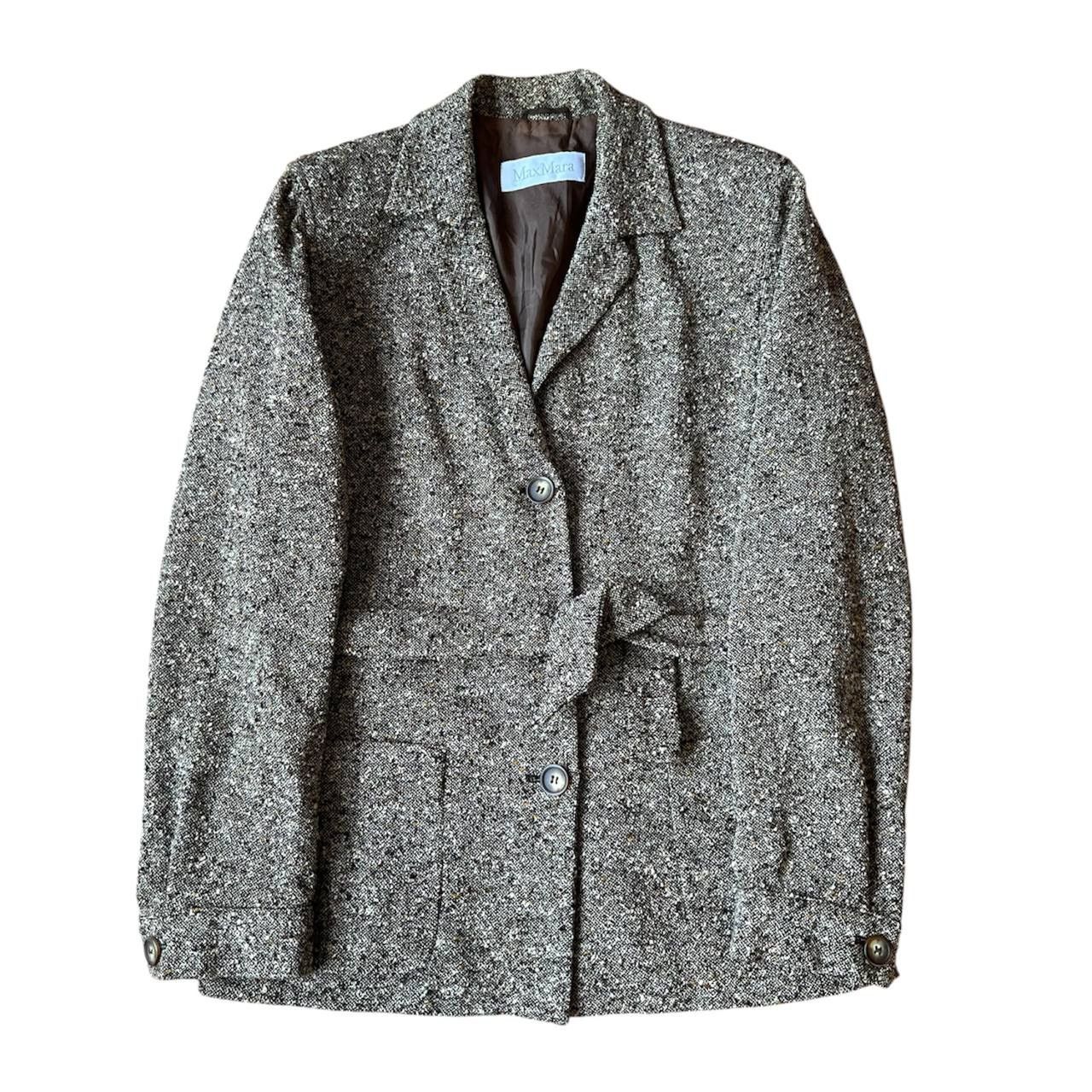 Max Mara MAX MARA WOOL BLEND BELTED BUTTON BLAER JACKET COAT WOMAN 10 Size L / US 10 / IT 46 - 1 Thumbnail