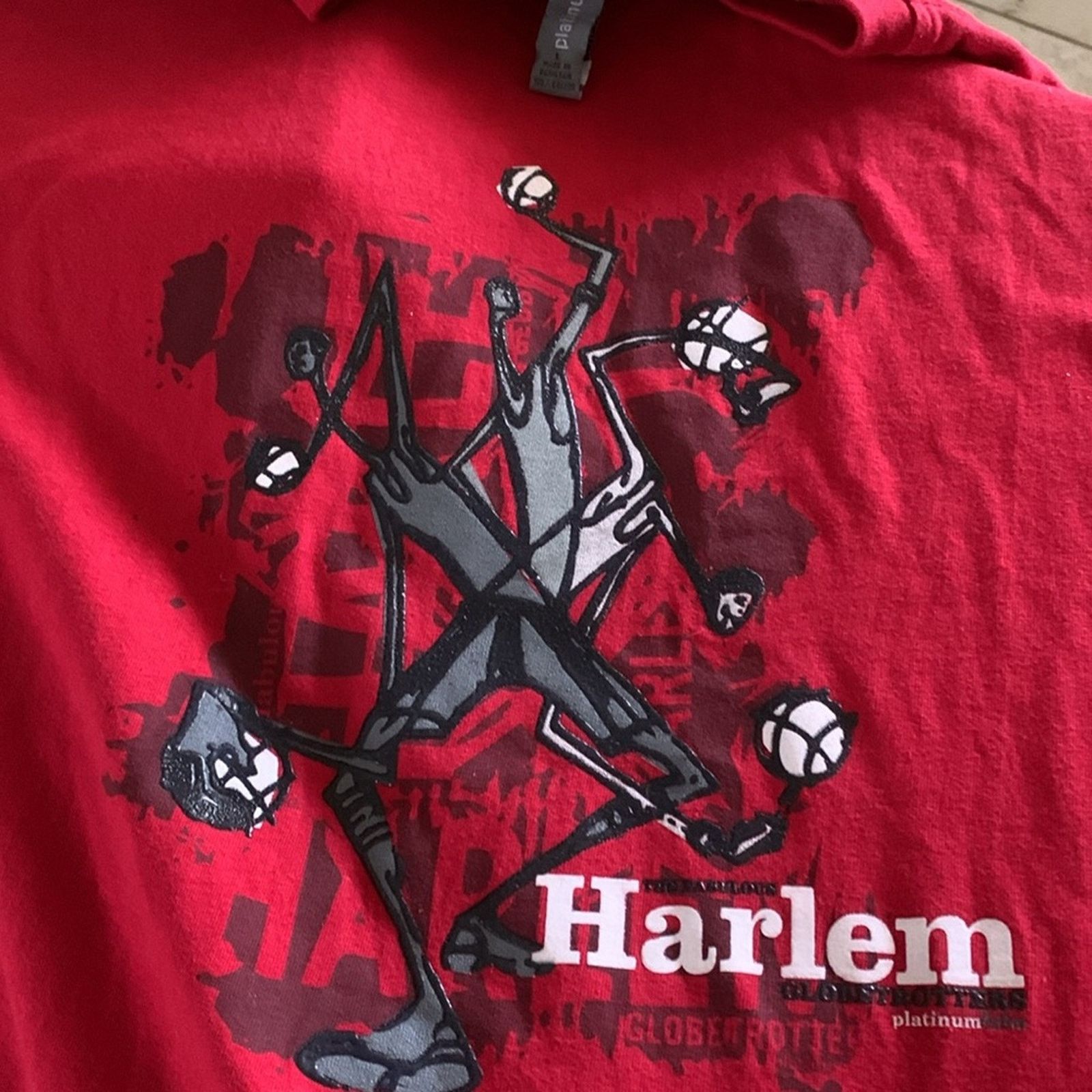 Fubu Platinum Fubu Men's Large T-Shirt Harlem Globe Trotters Red Size US L / EU 52-54 / 3 - 6 Thumbnail