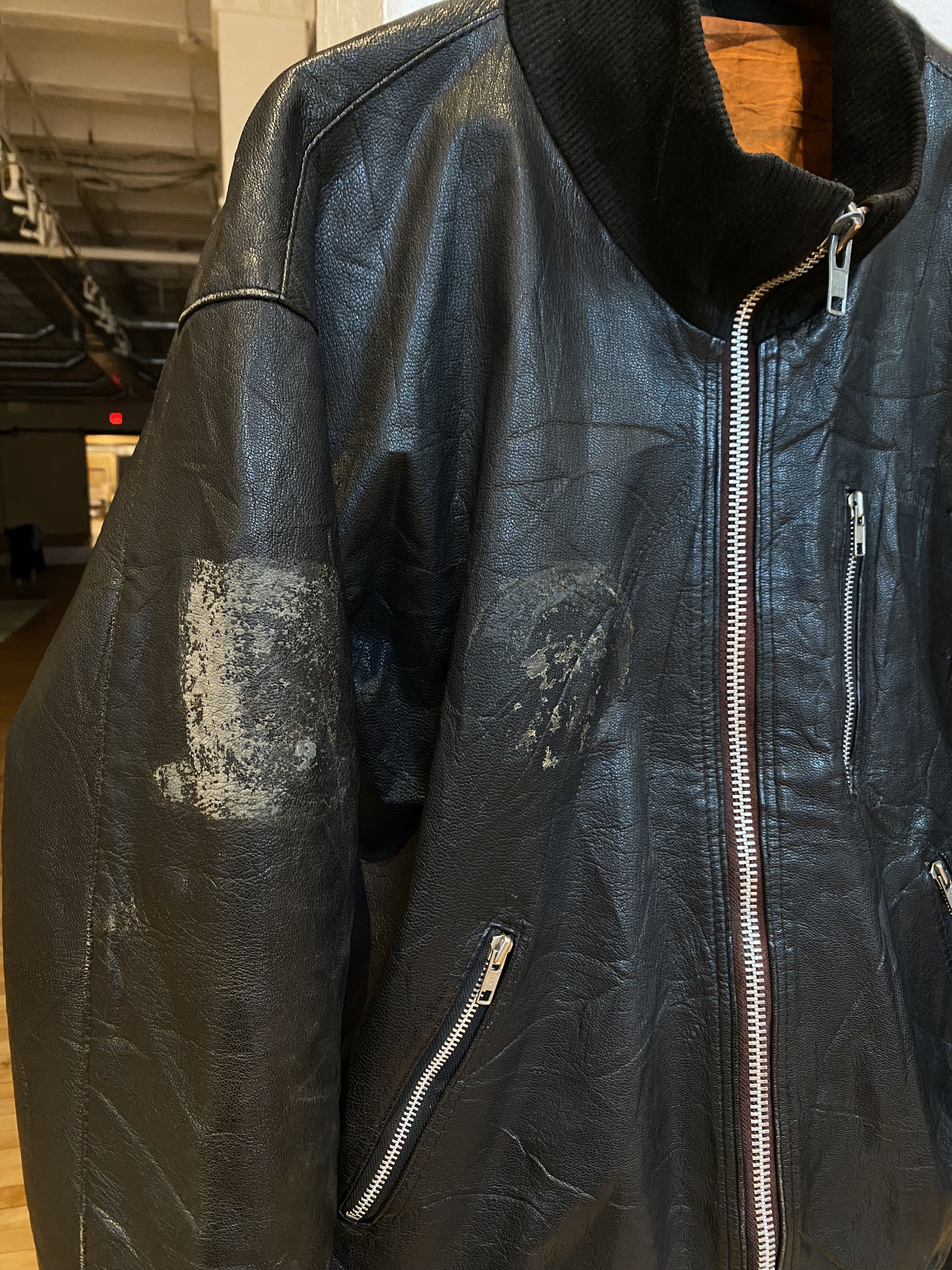 Vintage German Bundeswehr Luftwaffe Leather Jacket