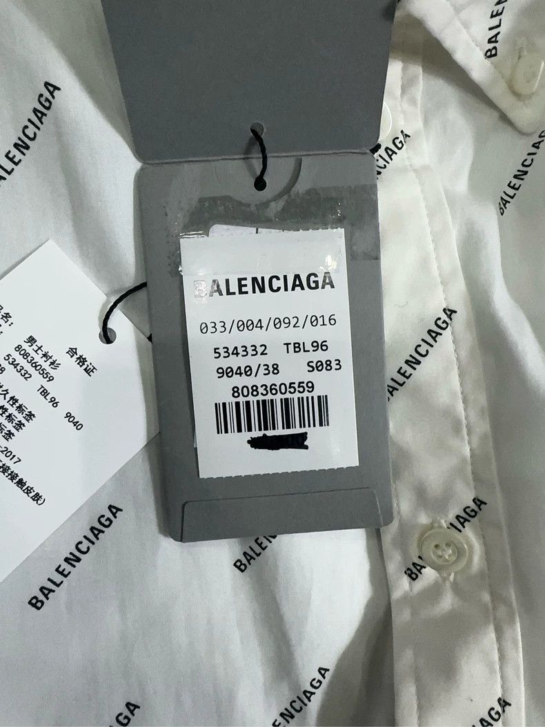 Balenciaga Balenciaga size 38 Full Print Shirt Size L / US 10 / IT 46 - 6 Thumbnail