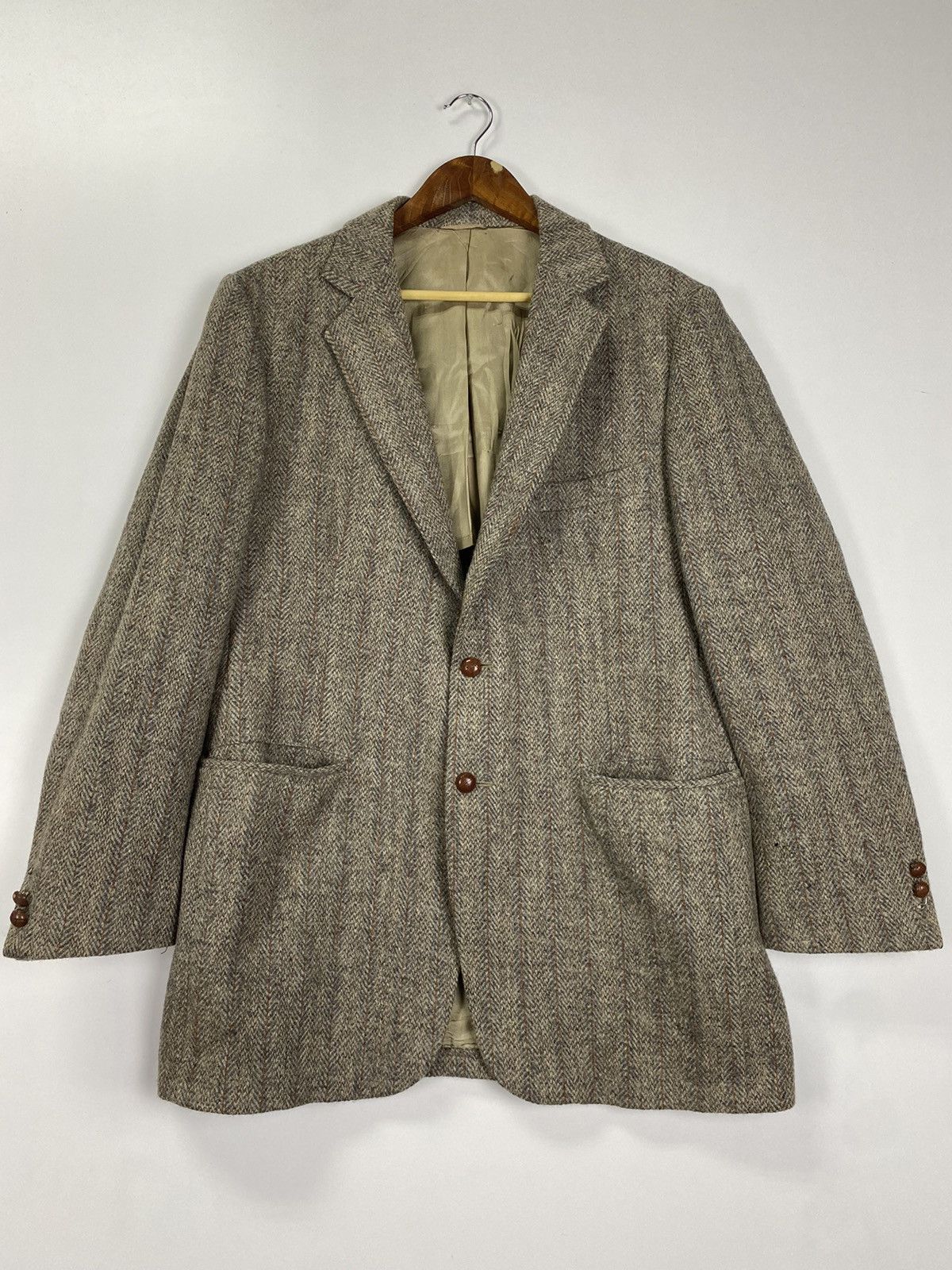 Harris Tweed Vintage 80s Christopher Hughes x Harris Tweed Size US XL / EU 56 / 4 - 3 Thumbnail