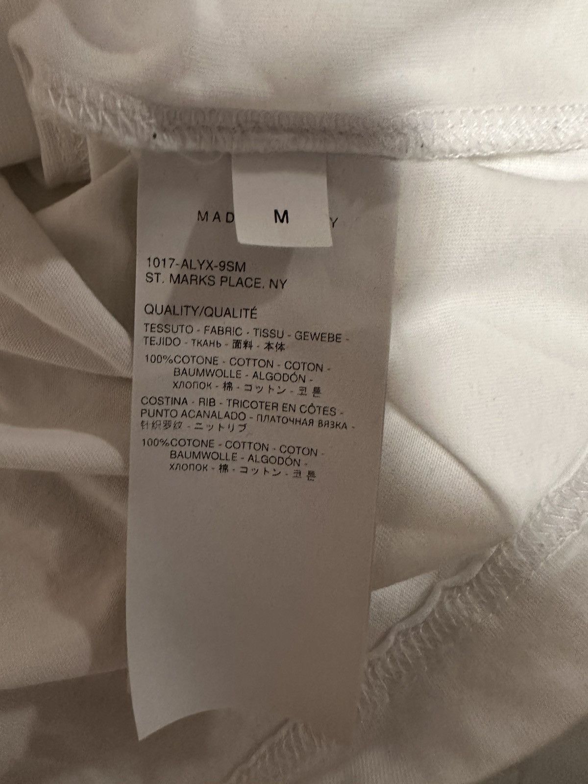 1017 ALYX 9SM 1017 ALYX 9SM tee Size US M / EU 48-50 / 2 - 5 Thumbnail