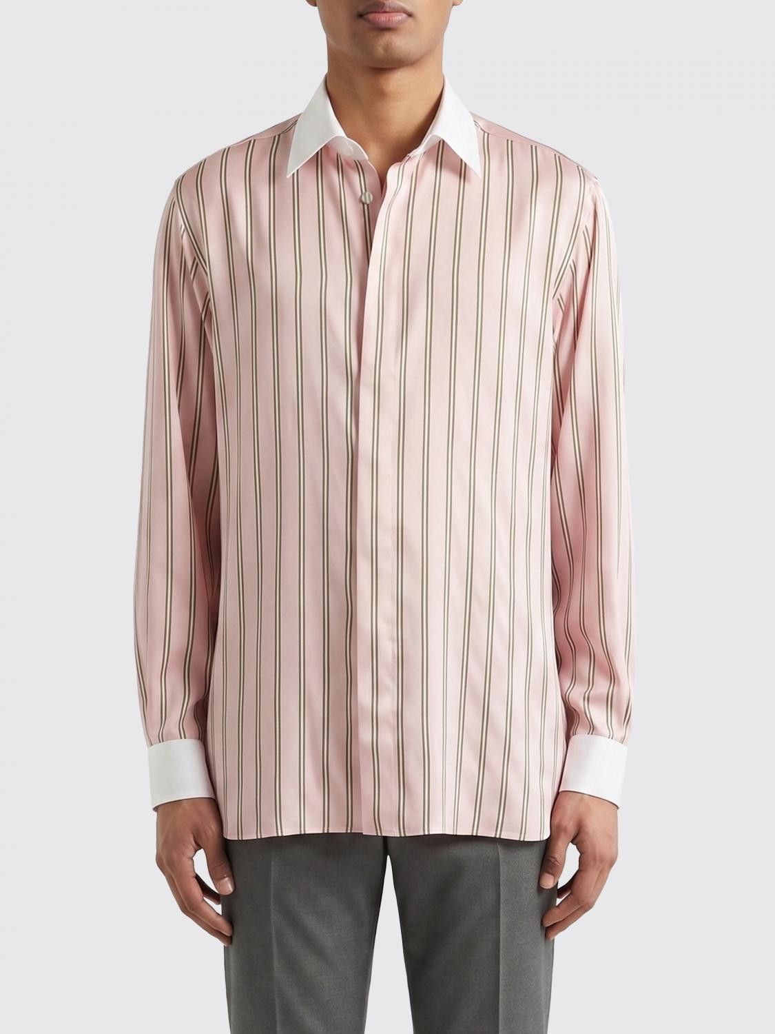 Tom Ford Tom Ford Shirt Men Pink Size US M / EU 48-50 / 2 - 1 Thumbnail